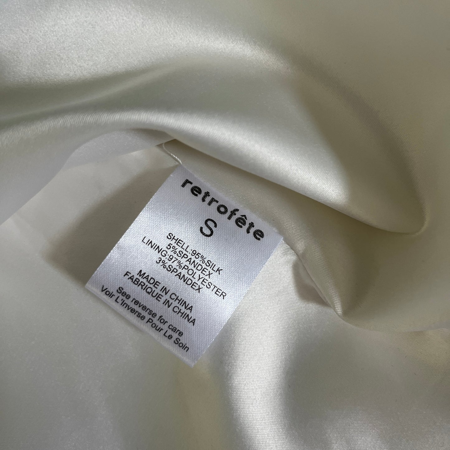 retrofete Margot Dress in White