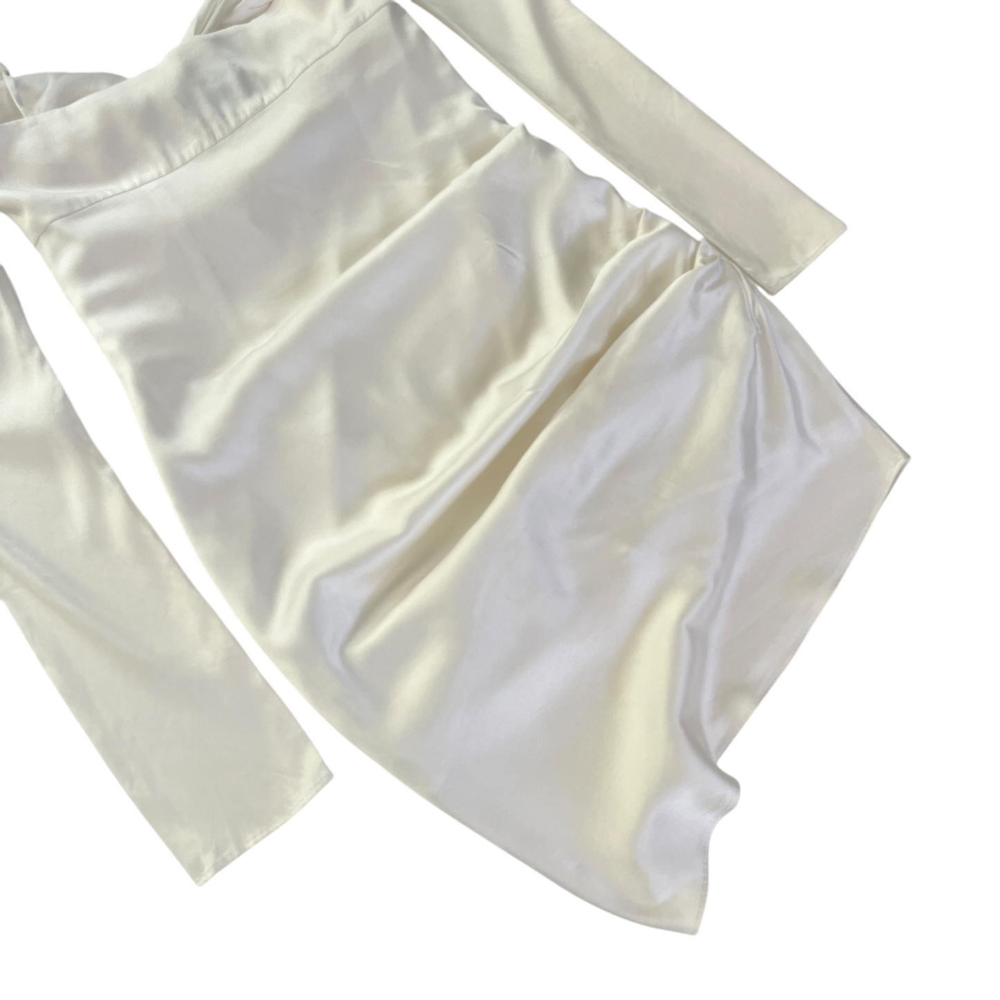 The Bar Twist Dress in Ivory 2