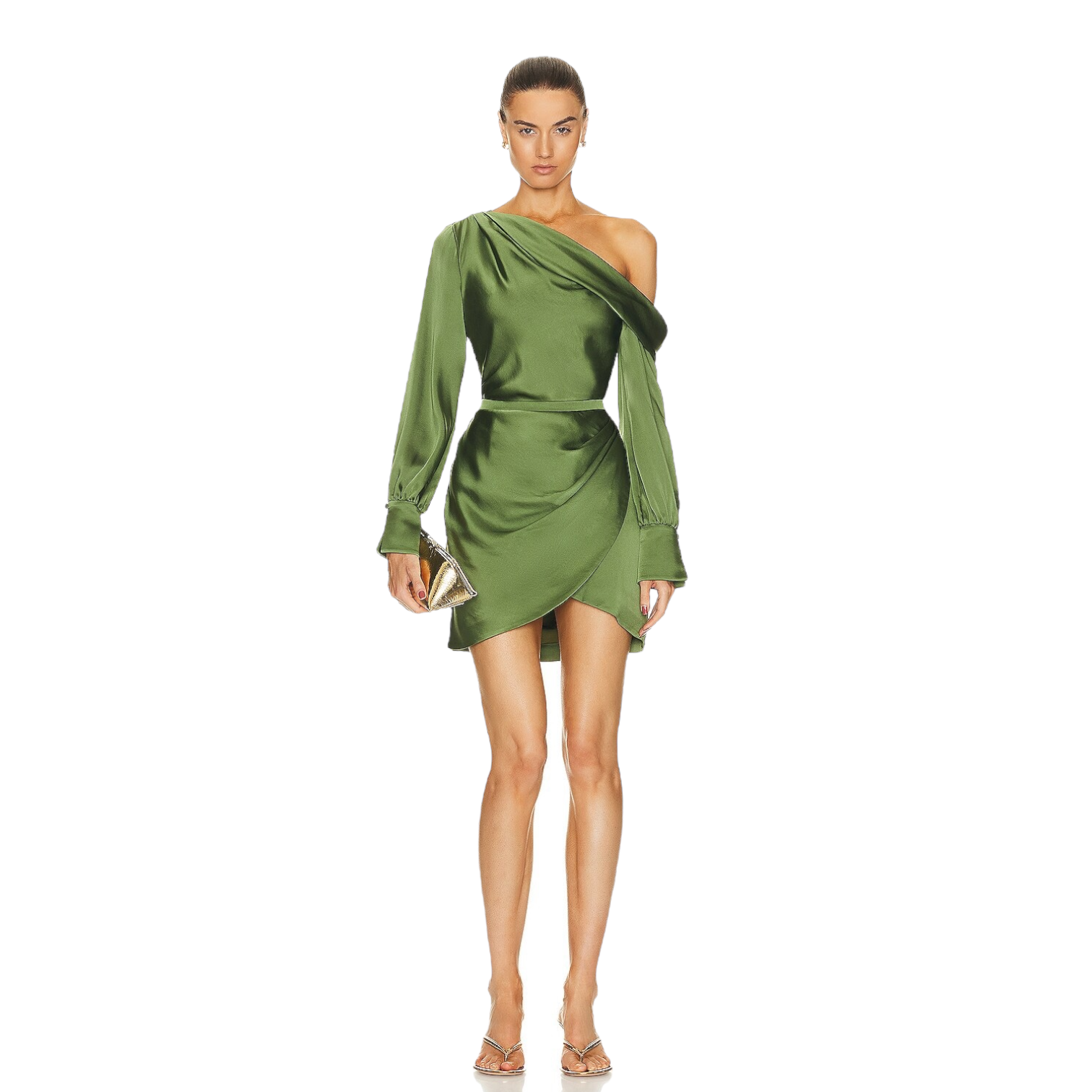 simkhai one shoulder dress Signature Cameron One Shoulder Mini Dress - Blue