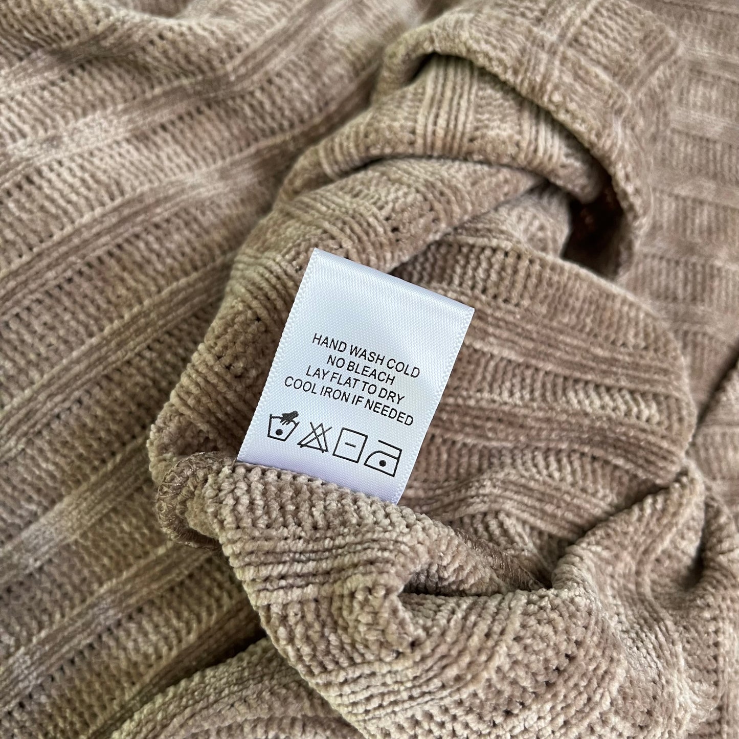 MAJORELLE Shea Chenille Mini Dress in Mocha Latte