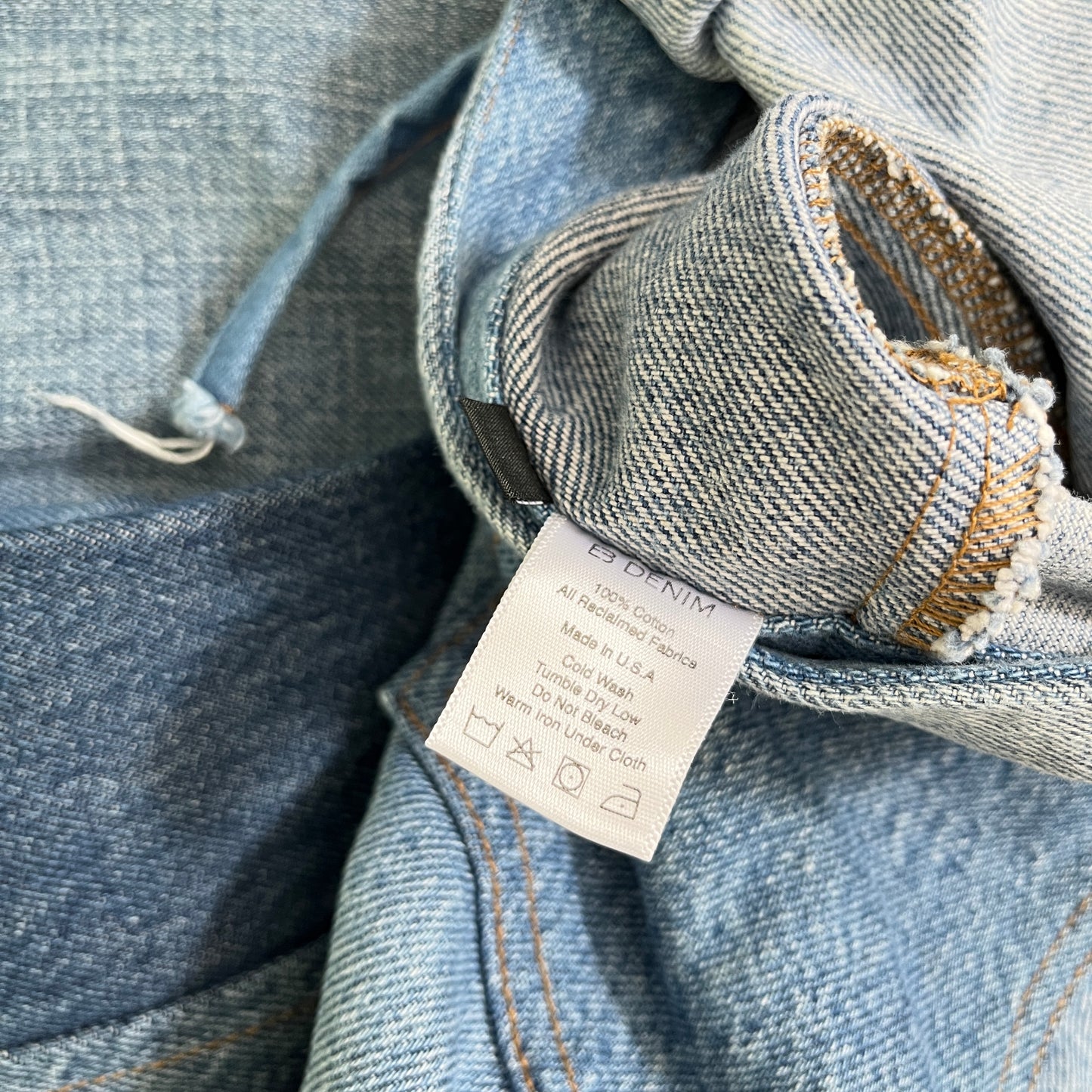 EB Denim Lace Up in Medium Wash