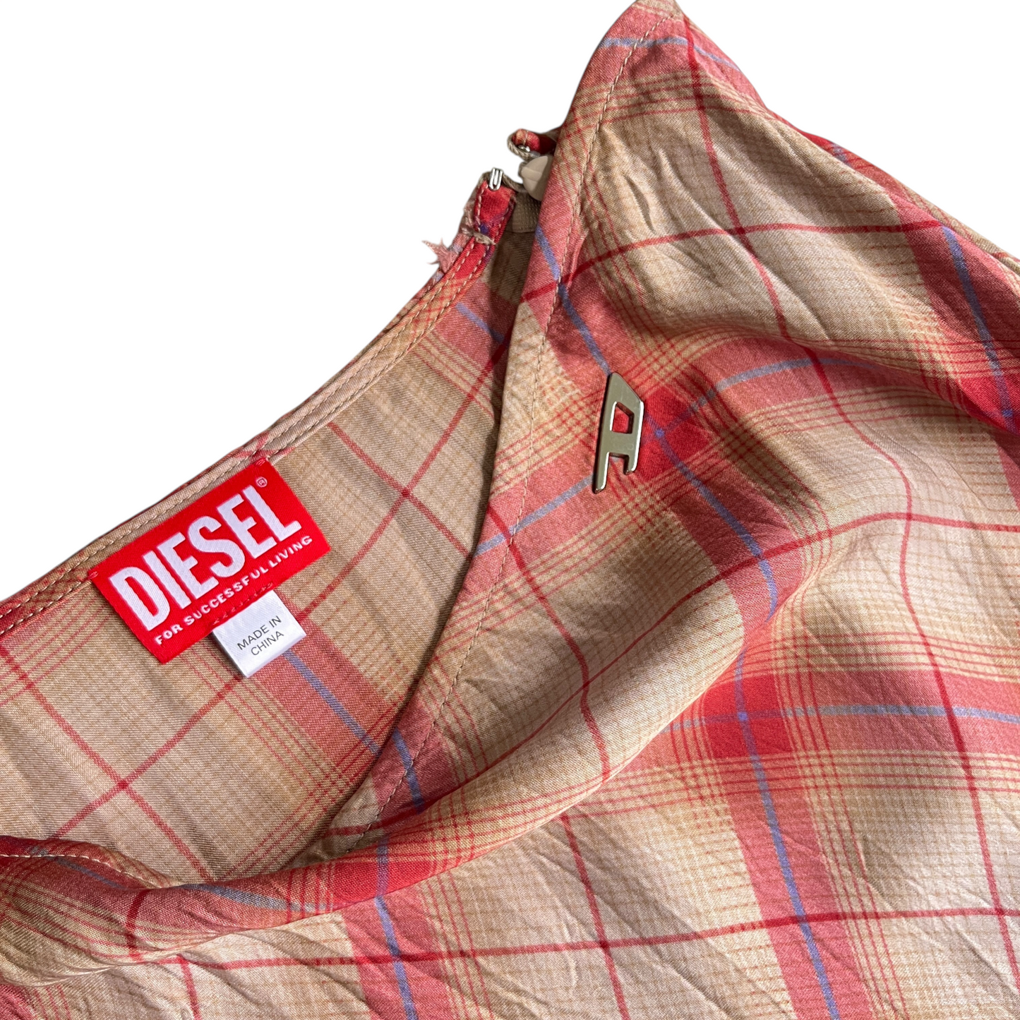 Diesel Asymmetric Long Skirt in Cinnamon