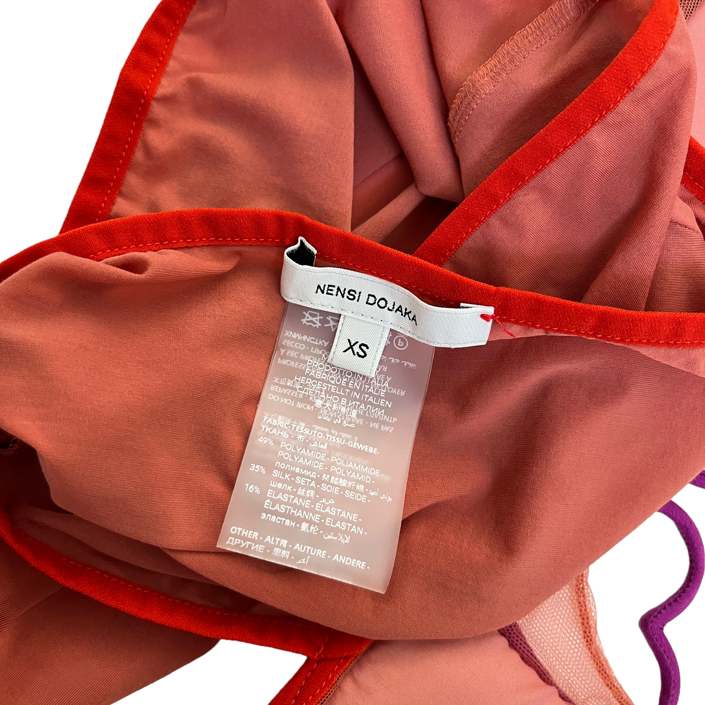 Nensi Dojaka Heart Bra Top in Autumn Glaze