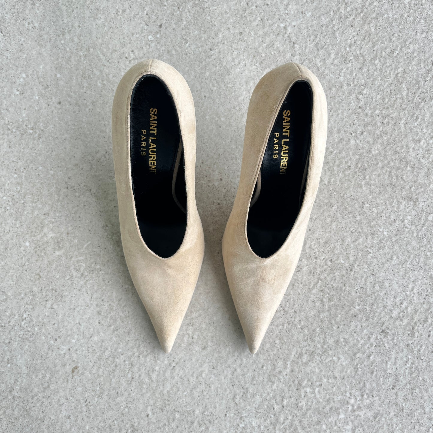 Saint Laurent Nico Pump in Cream