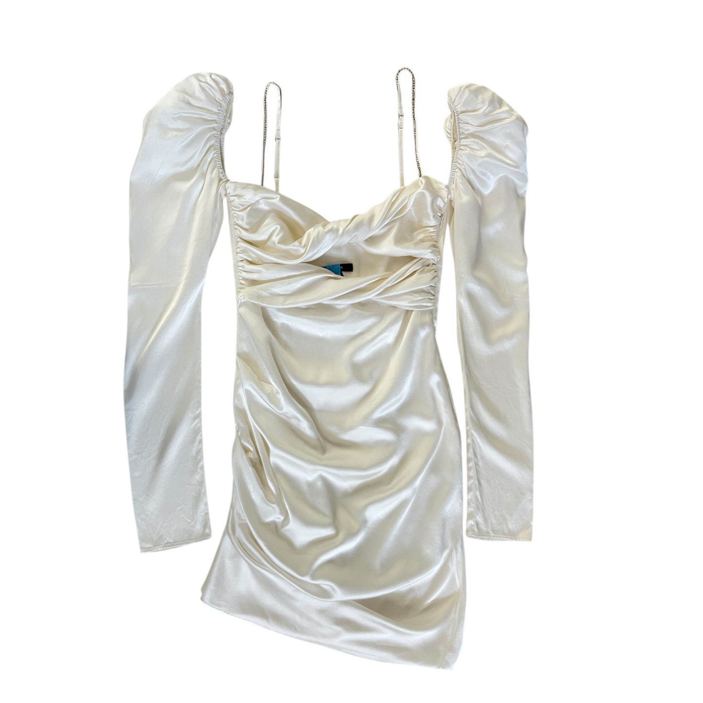 The Bar Twist Dress in Ivory 2
