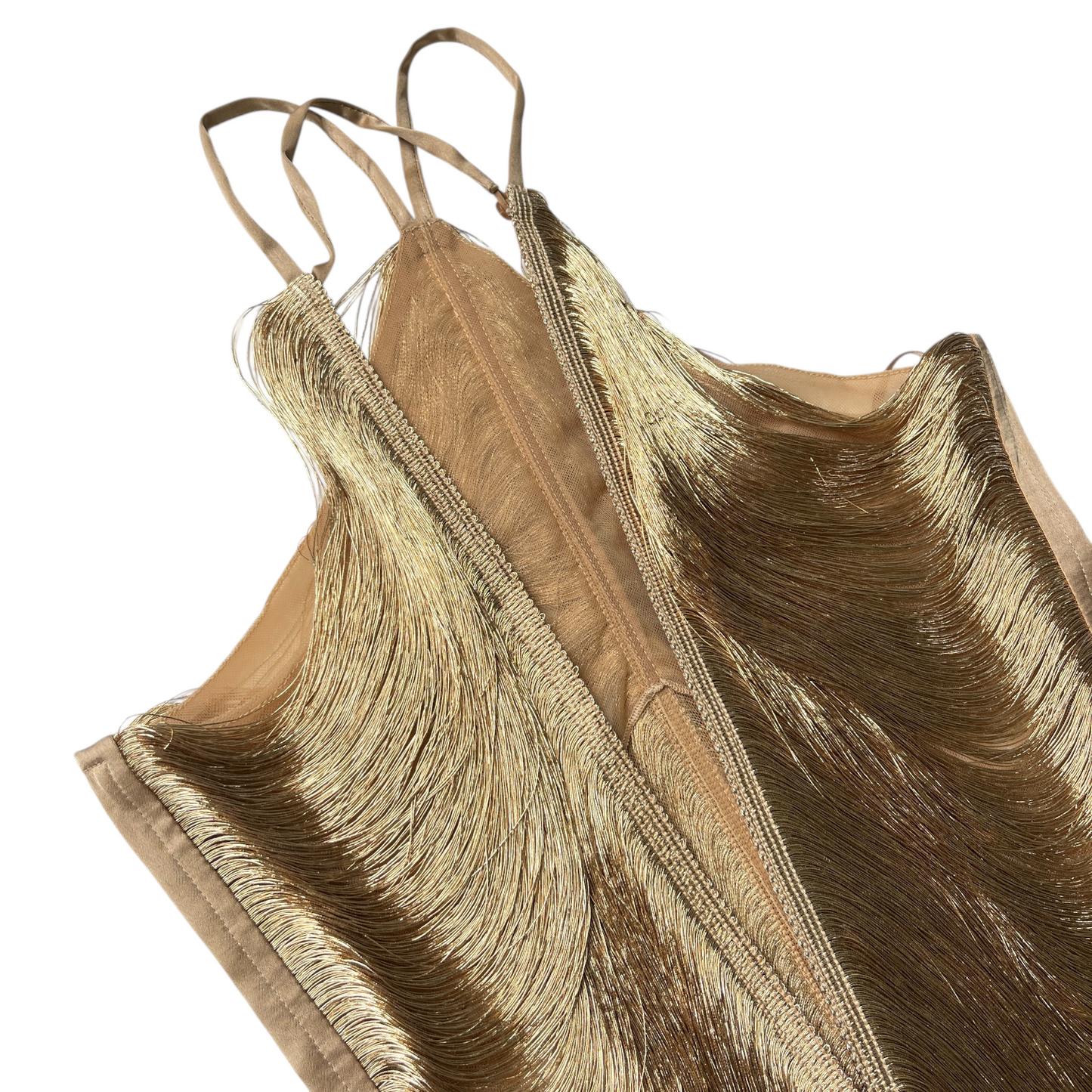 Cult Gaia Mara Dress in Gold Small