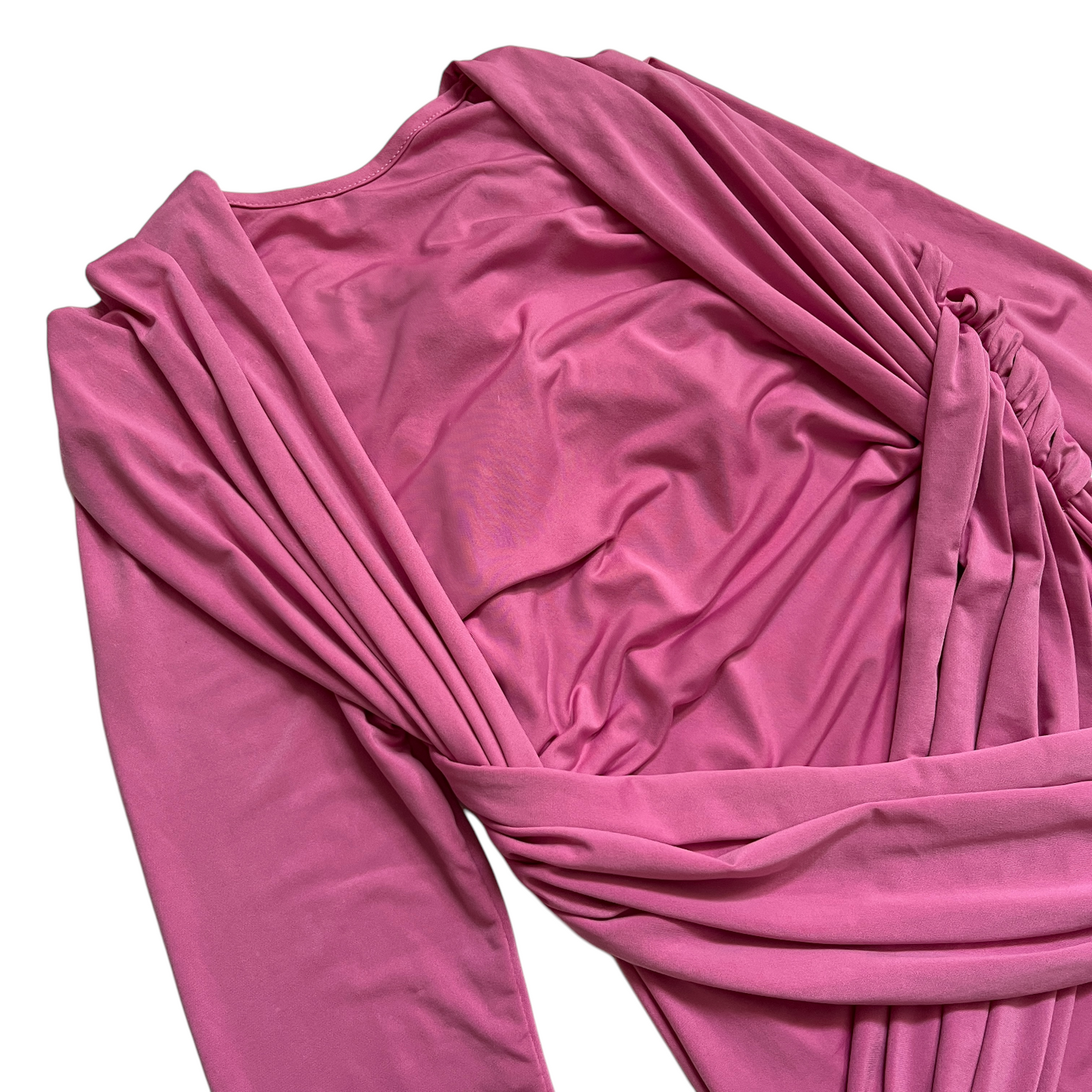 THE ATTICO Fran Mini Dress in Shocking Pink
