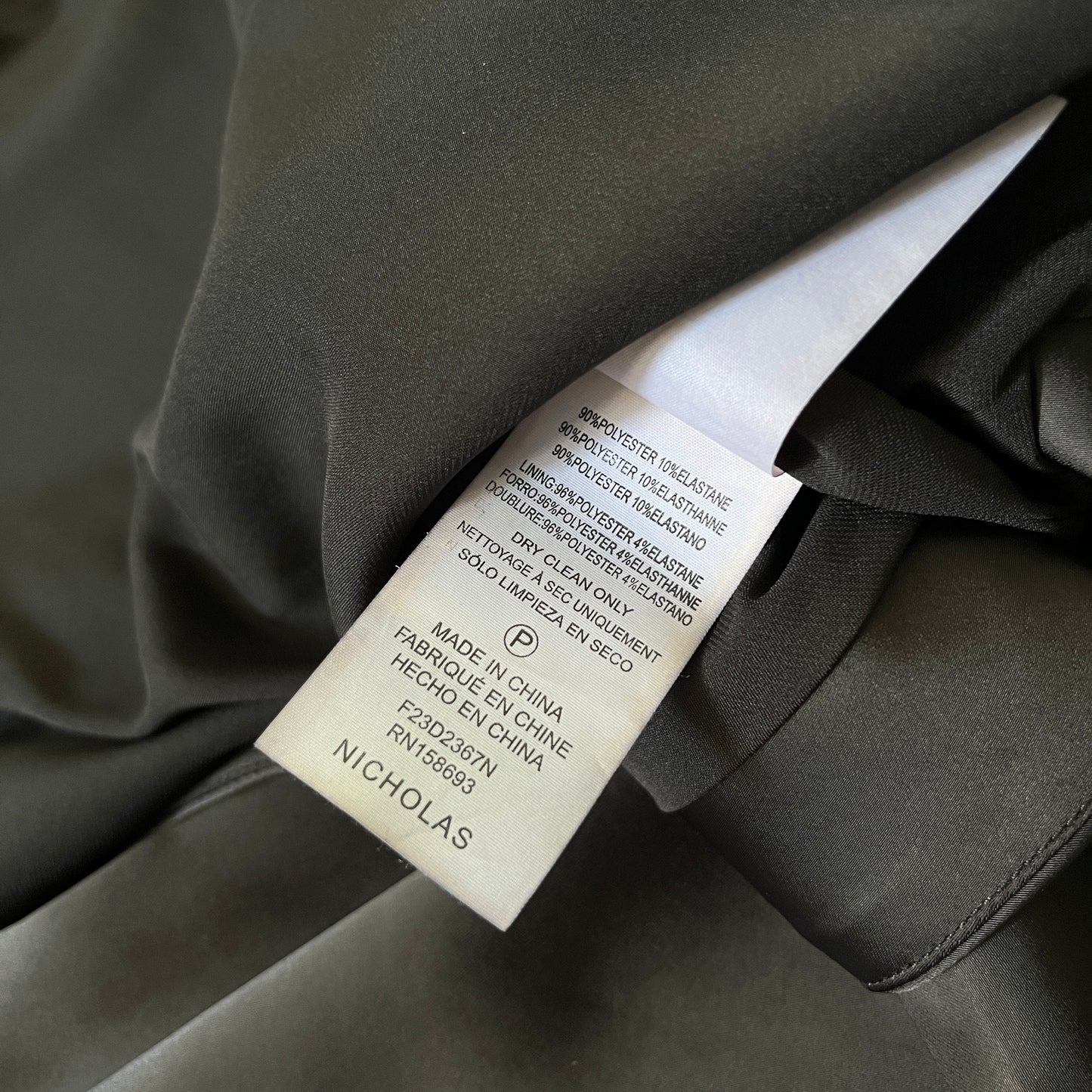 NICHOLAS Erelyn Strapless Gown in Black