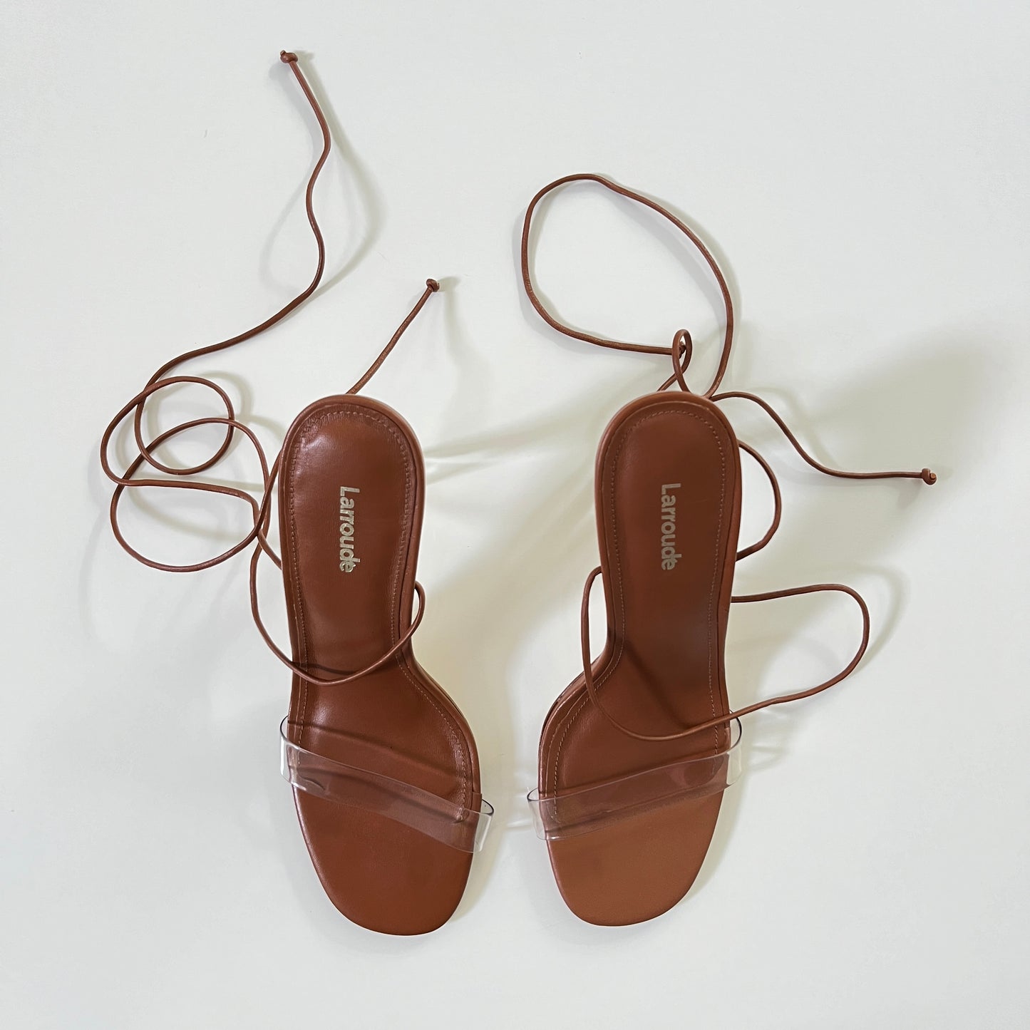 Larroude The Gloria Heel in Caramel
