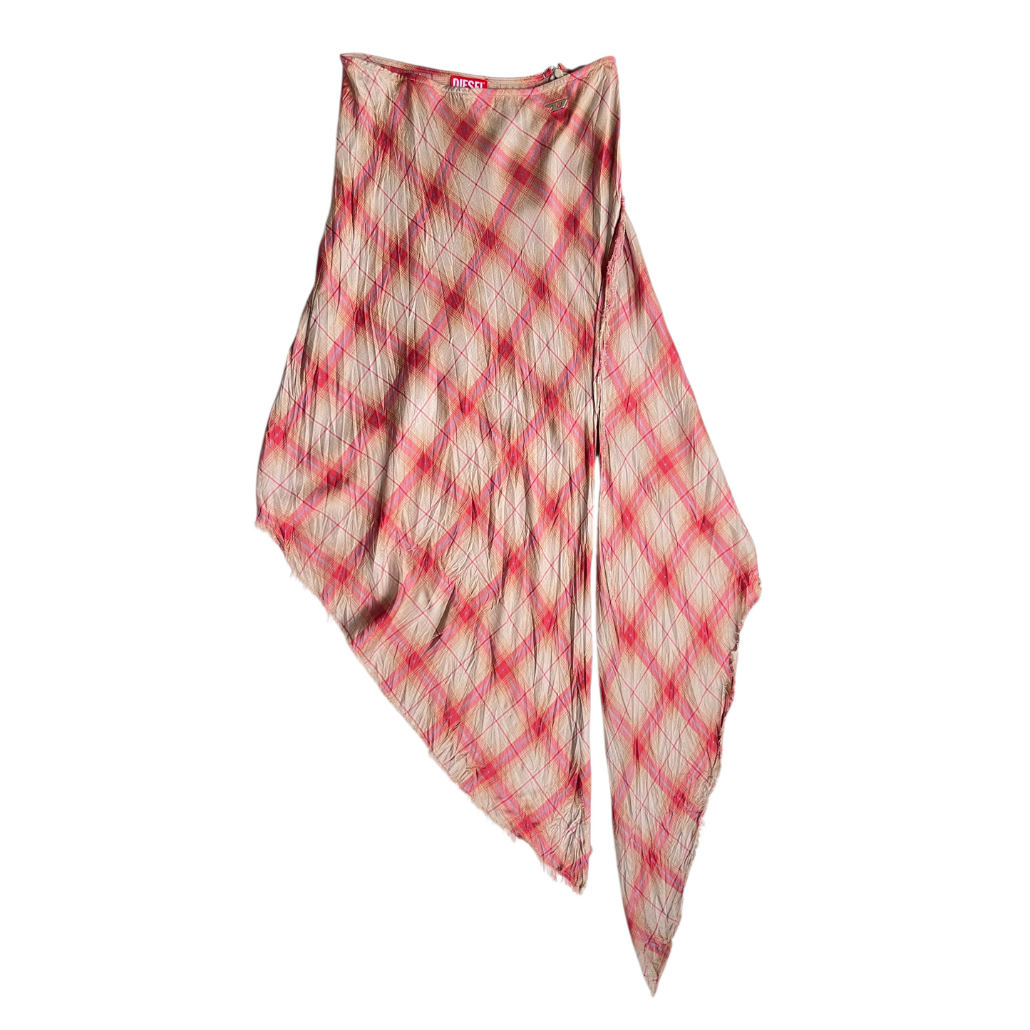Diesel Asymmetric Long Skirt in Cinnamon