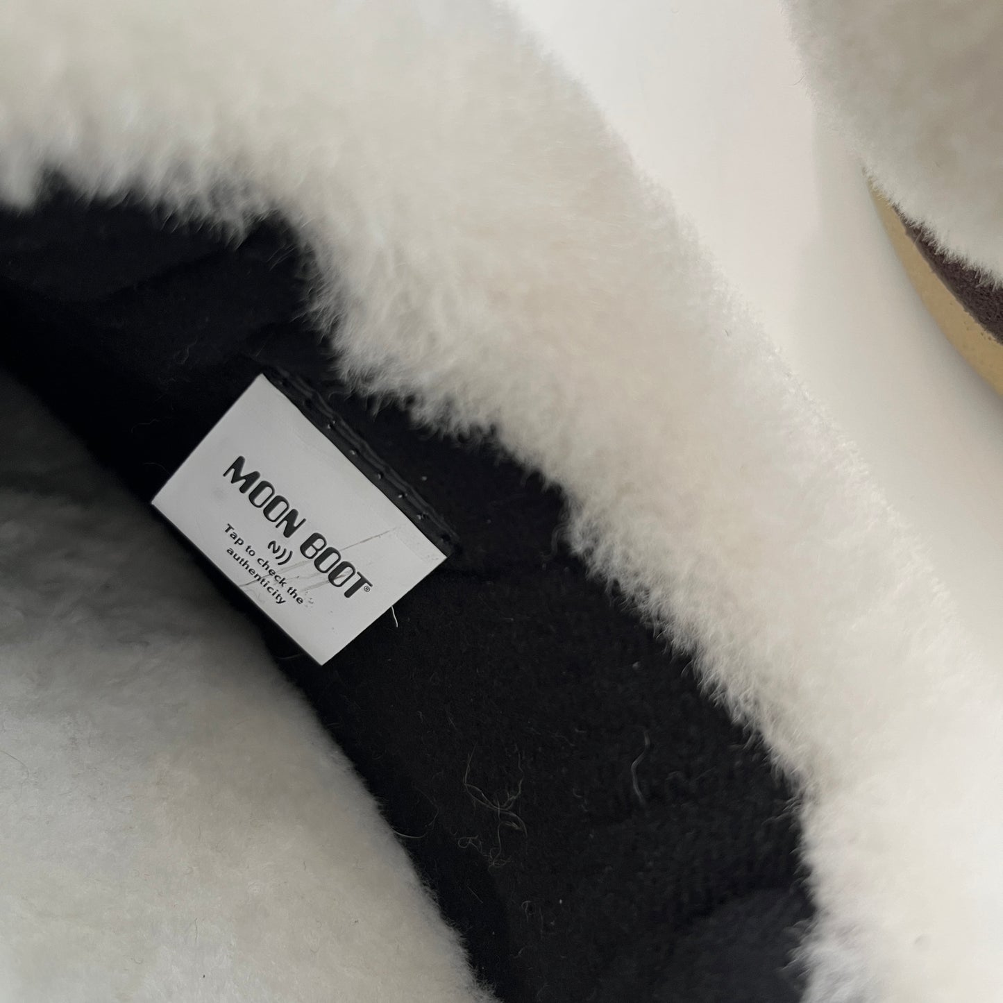 MOON BOOT Evx Mule Suede Bead in Dark Brown & Natural