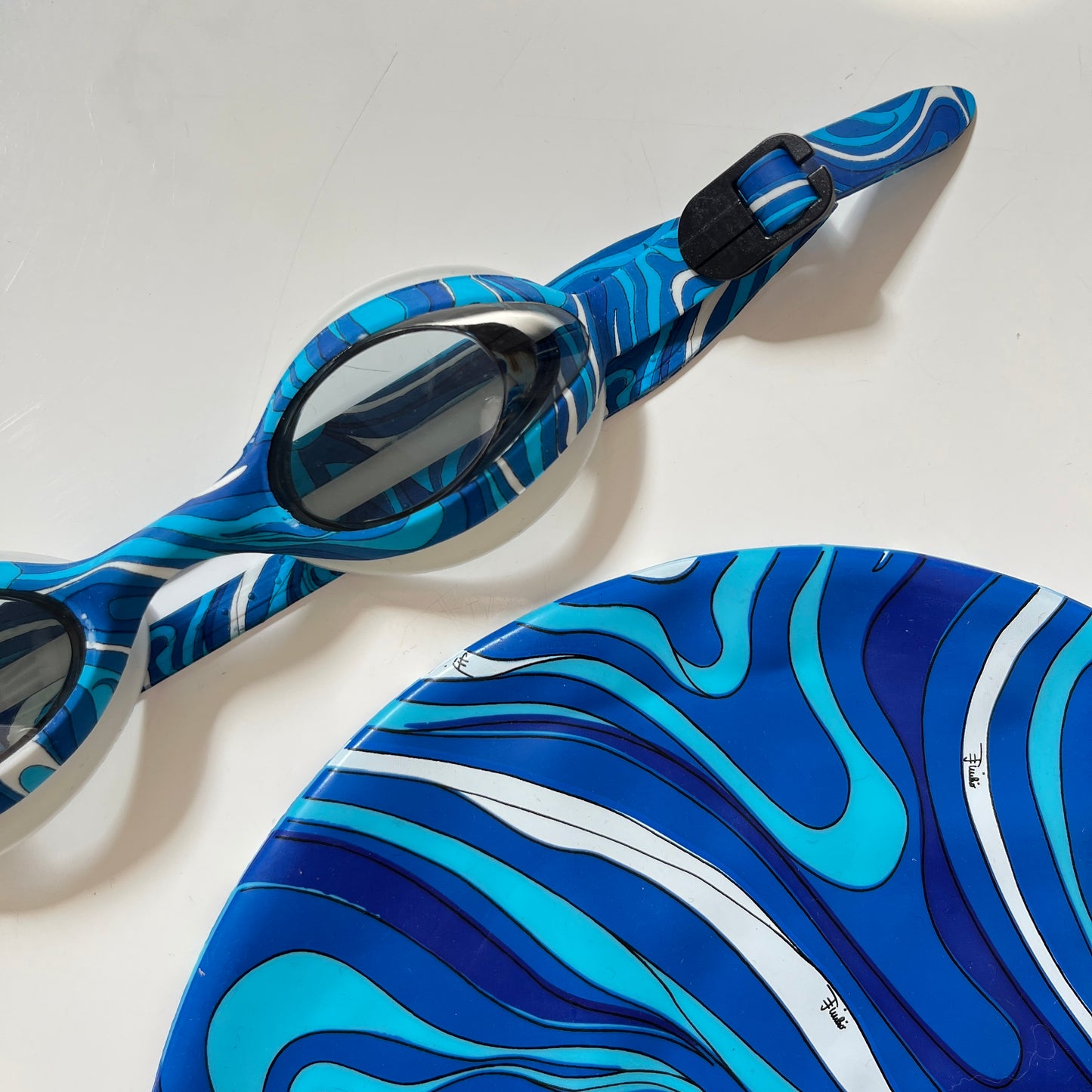 Emilio Pucci Swimming Set in Blue