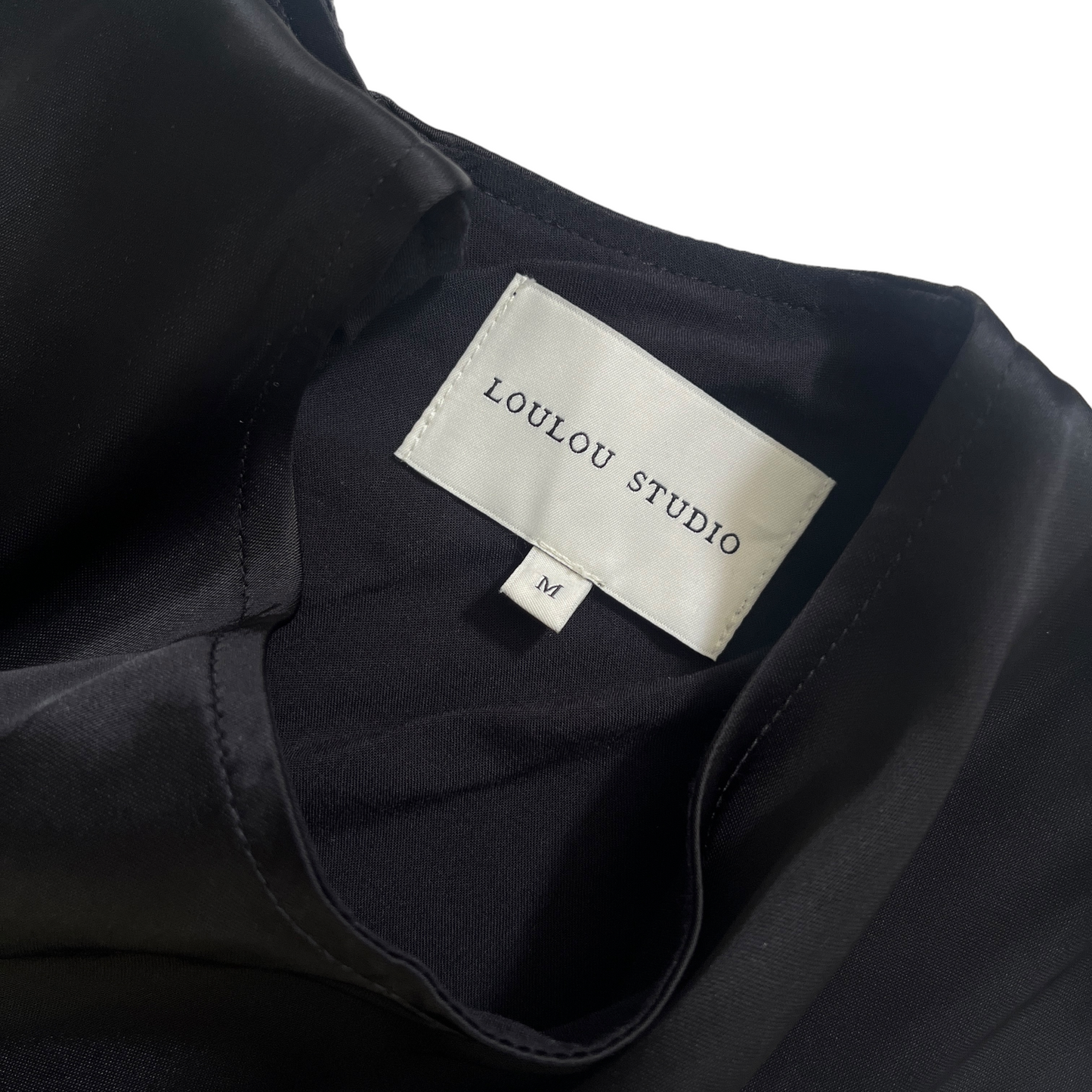 Loulou Studio Copan Cut Out Sleeveless Dress in Black