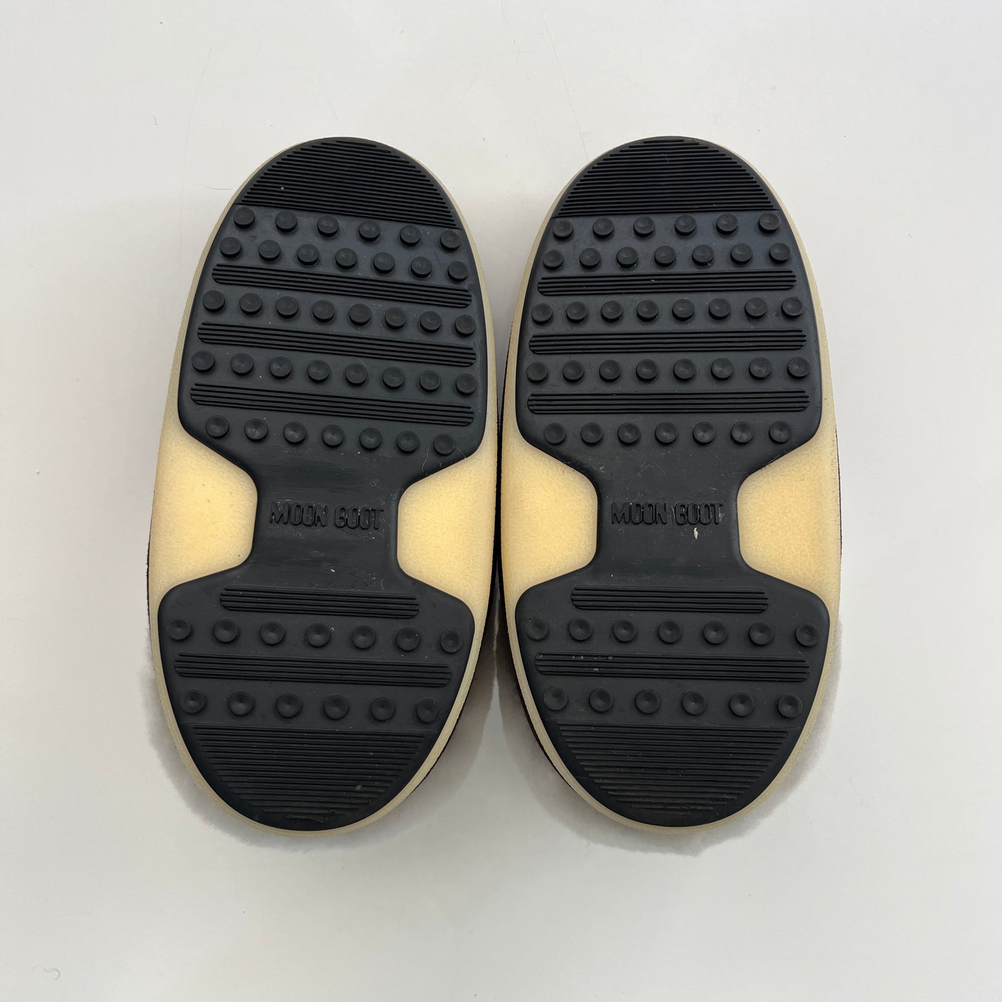 MOON BOOT Evx Mule Suede Bead in Dark Brown & Natural