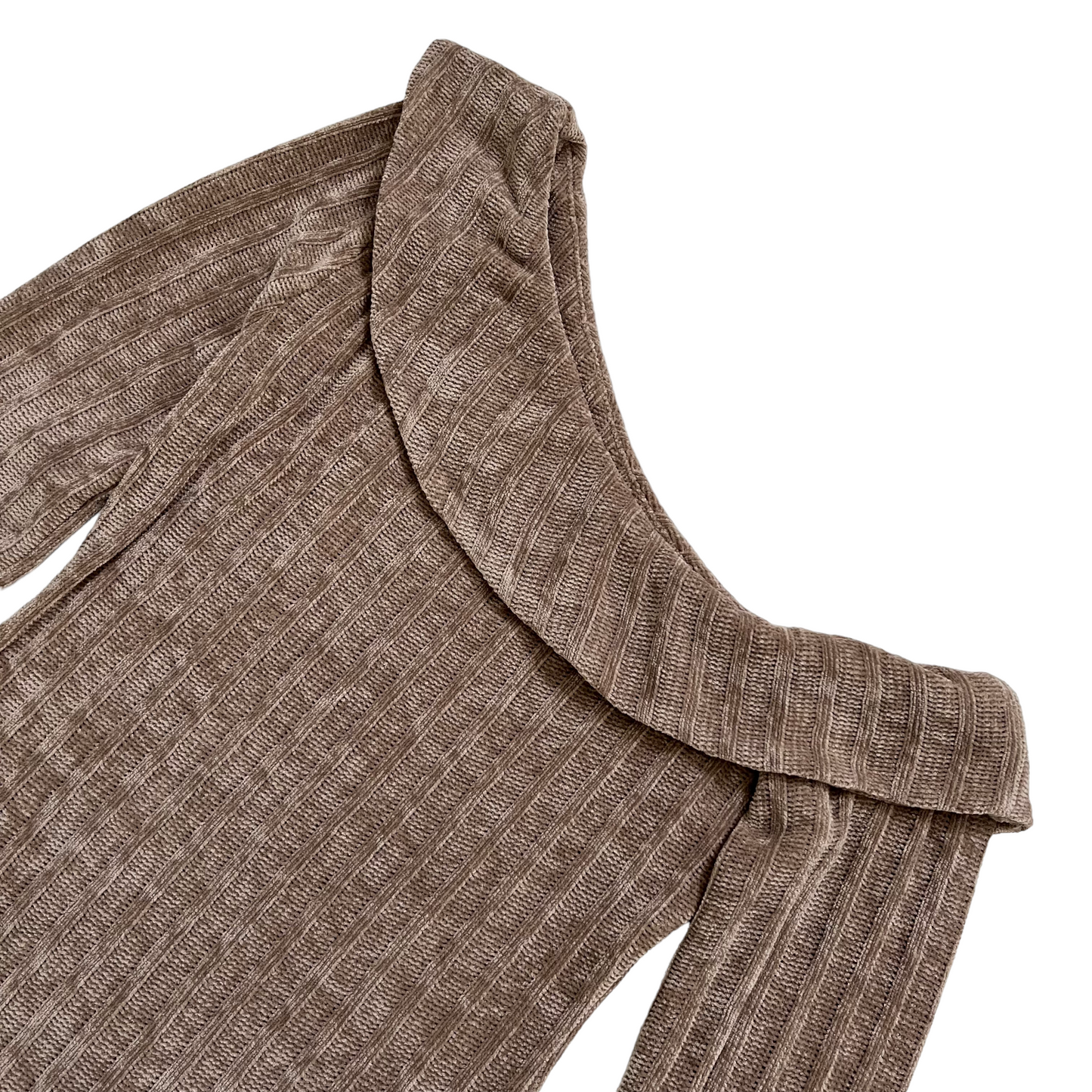 MAJORELLE Shea Chenille Mini Dress in Mocha Latte