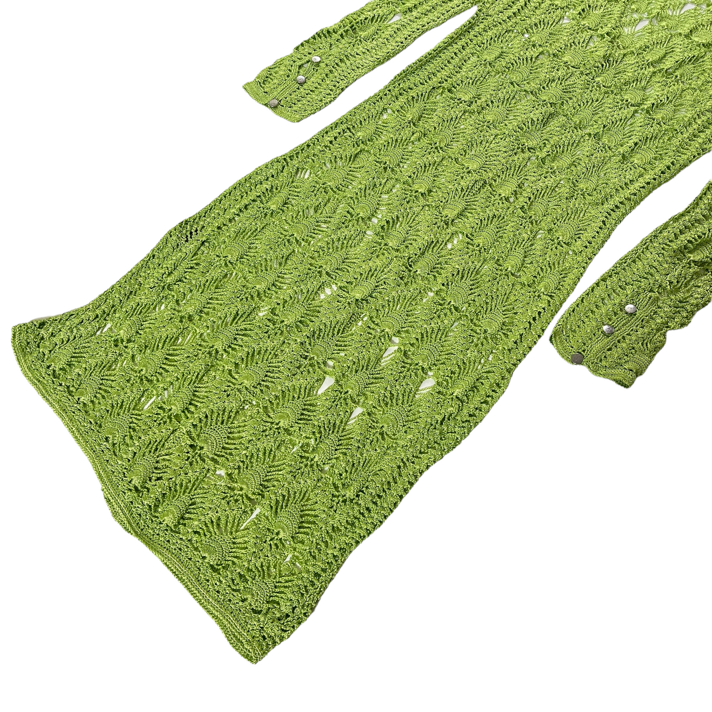 SER.O.YA Allison Crochet Cardigan in Lime