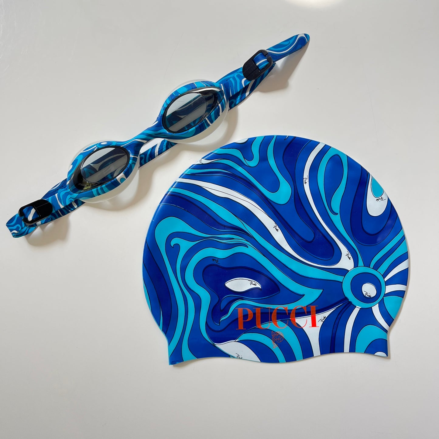 Emilio Pucci Swimming Set in Blue