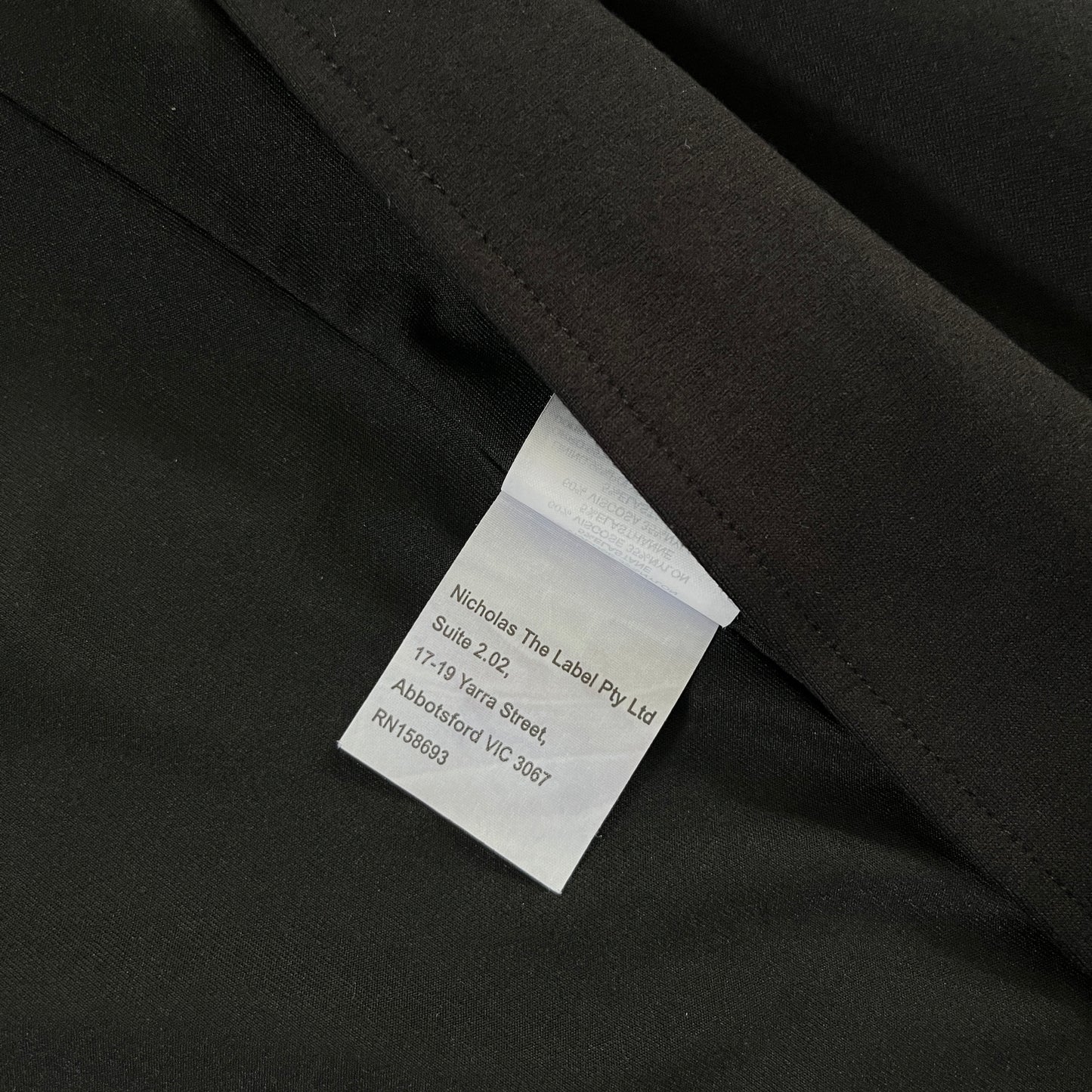 NICHOLAS Tena Deep V Sweetheart Gown in Black