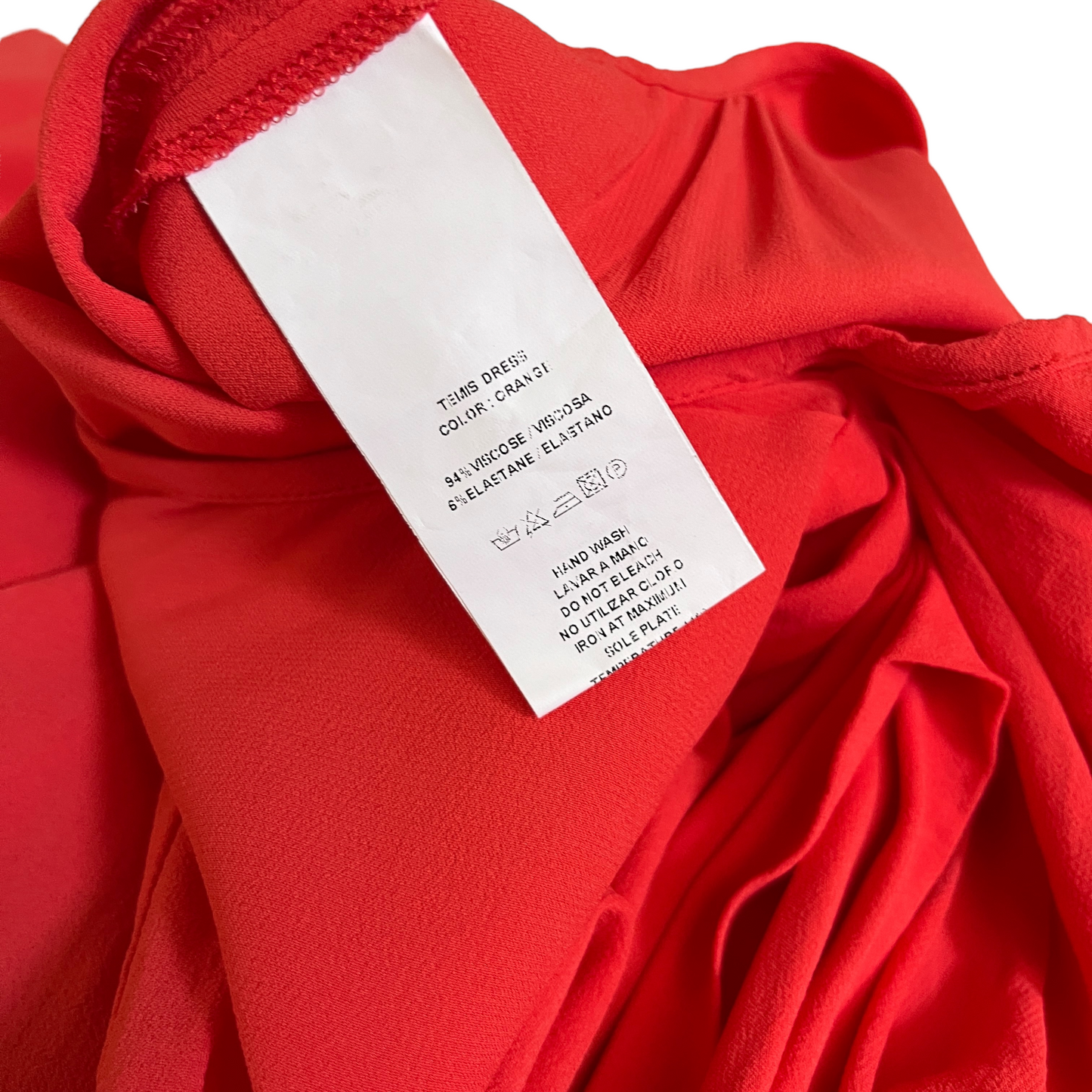 SILVIA TCHERASSI Temis Dress in Orange