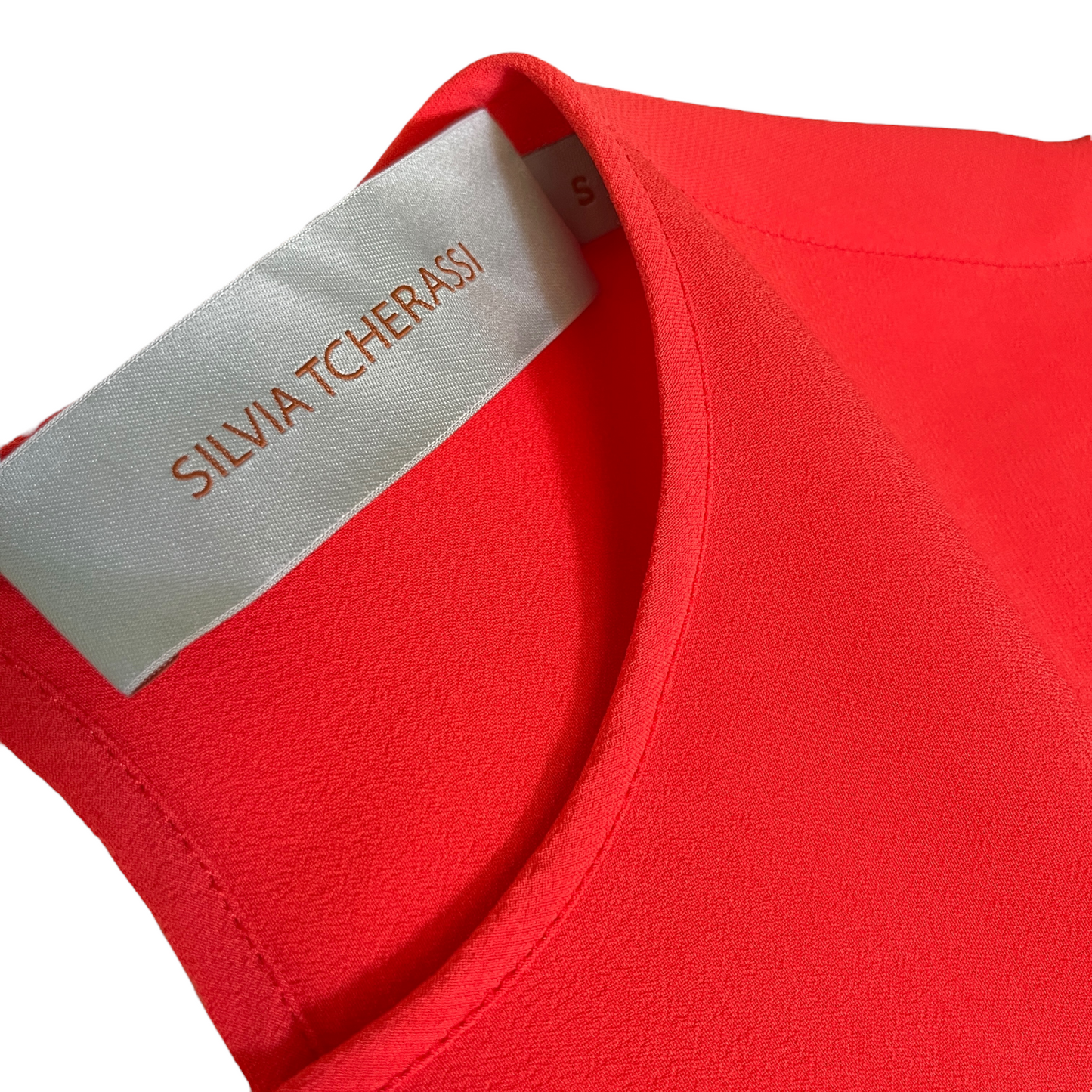 SILVIA TCHERASSI Temis Dress in Orange