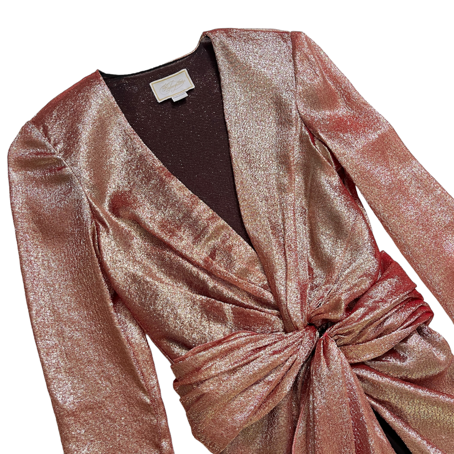 Redemption for FWRD Long Sleeve Dress in Red