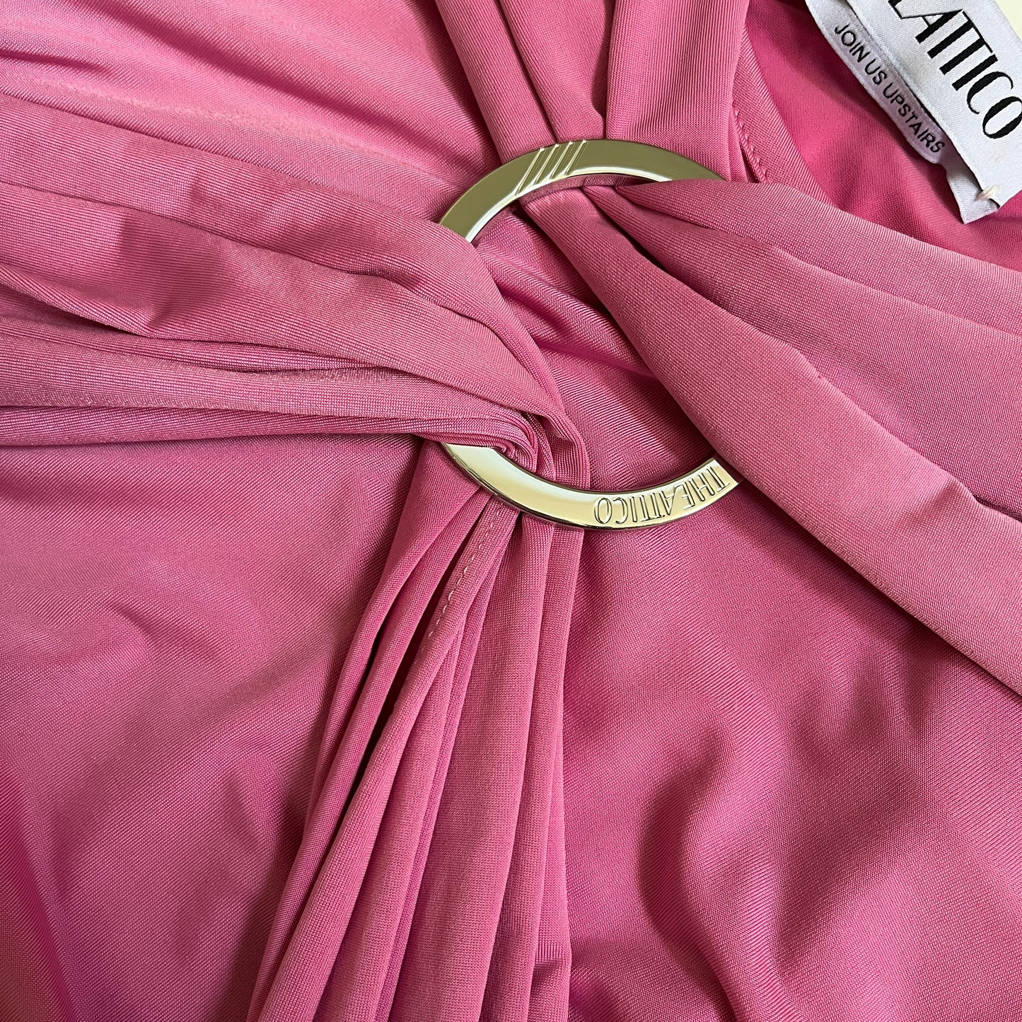 THE ATTICO Fran Mini Dress in Shocking Pink