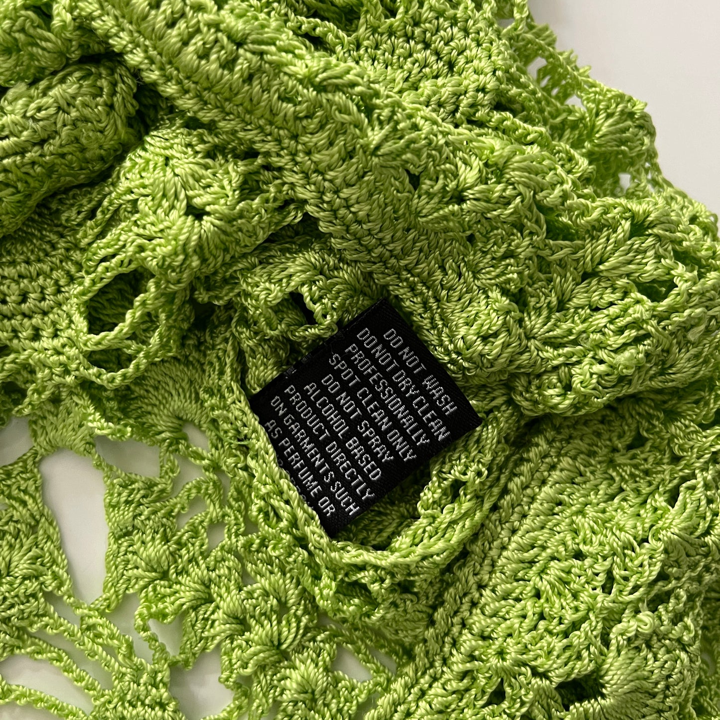SER.O.YA Allison Crochet Cardigan in Lime