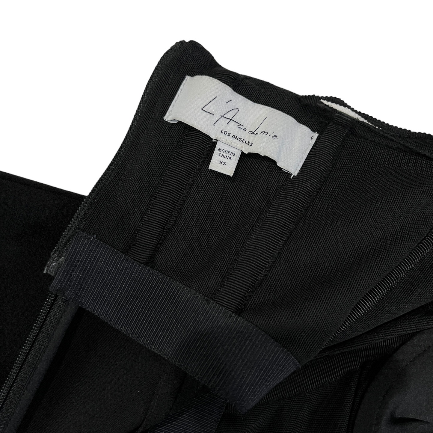 L'Academie Cosme Mini Dress in Black