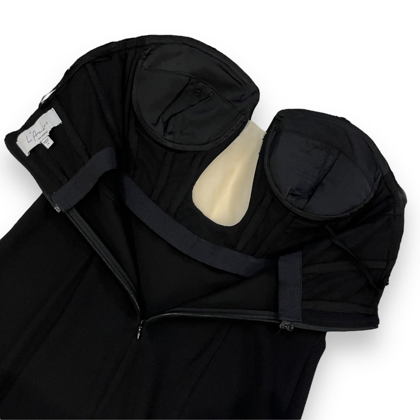 L'Academie Cosme Mini Dress in Black