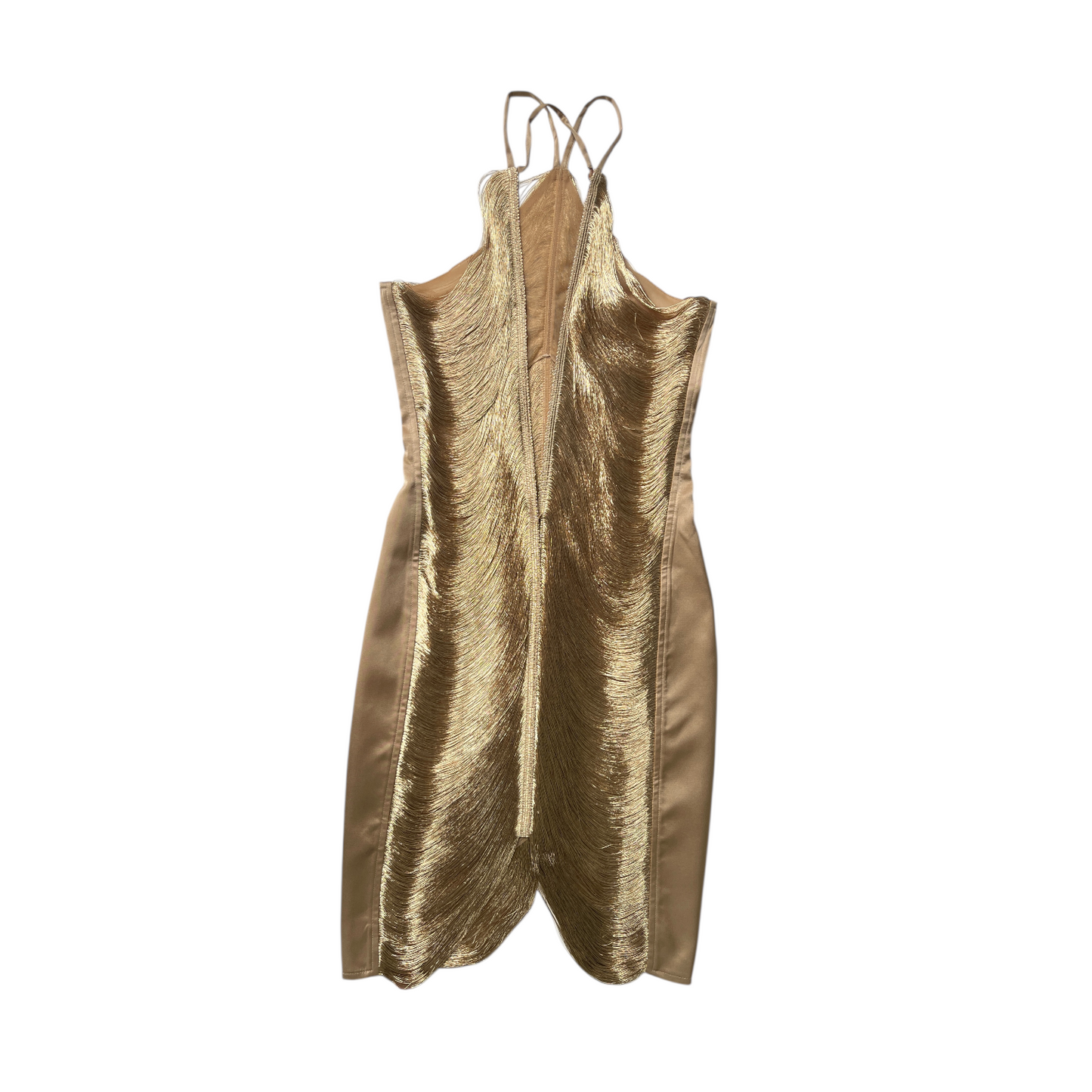 Cult Gaia Mara Dress in Gold Small