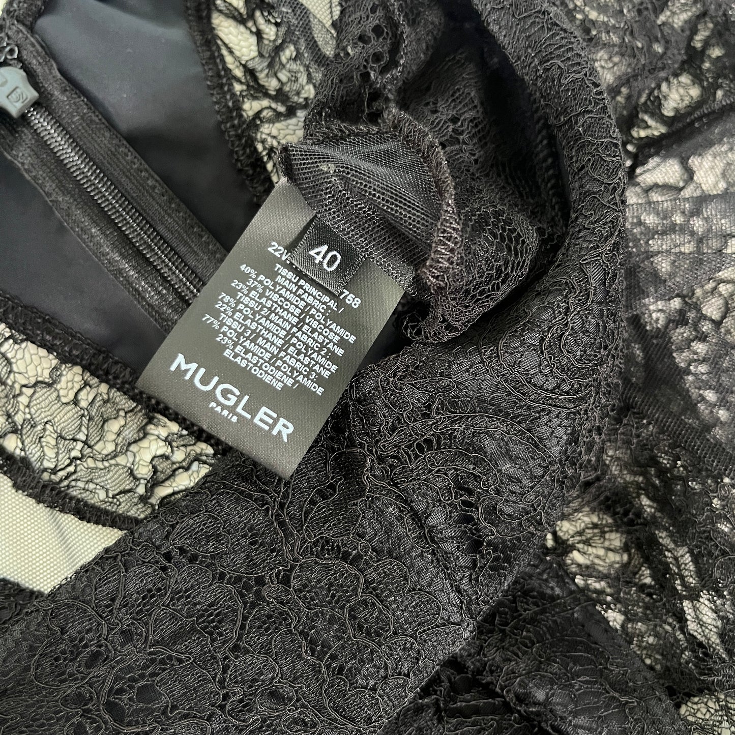 Mugler Lace Tights in Black