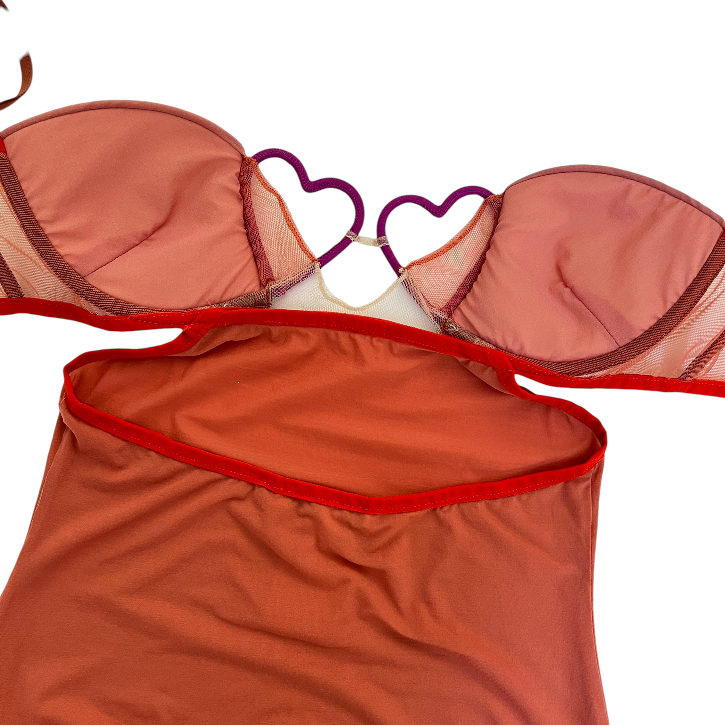 Nensi Dojaka Heart Bra Top in Autumn Glaze
