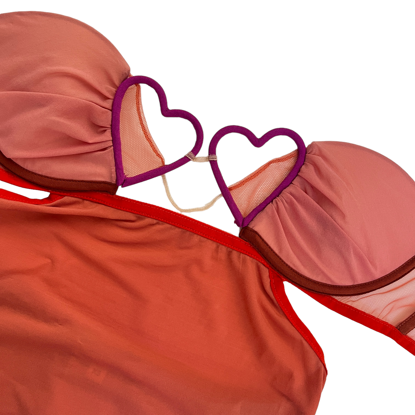 Nensi Dojaka Heart Bra Top in Autumn Glaze