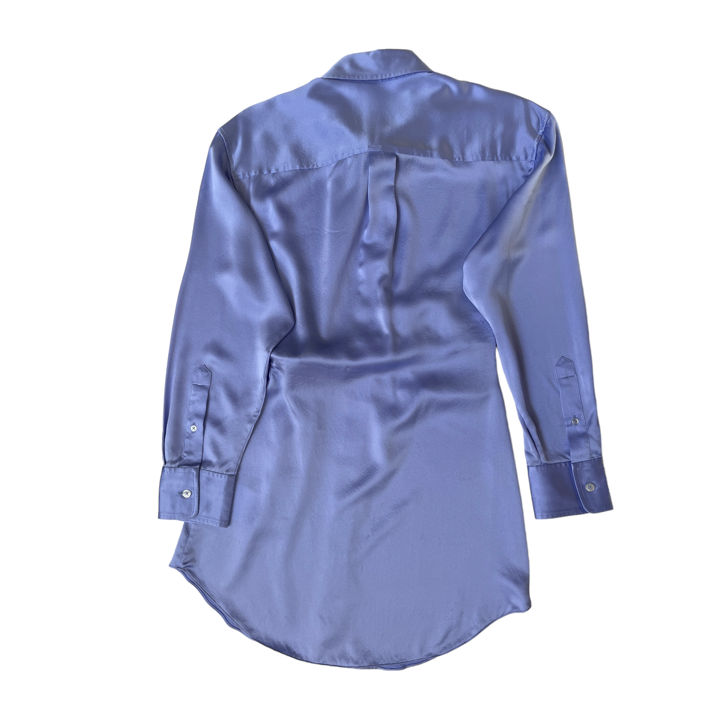 Alexander Wang Threaded Placket Draped Shirt Dress in Easter Egg