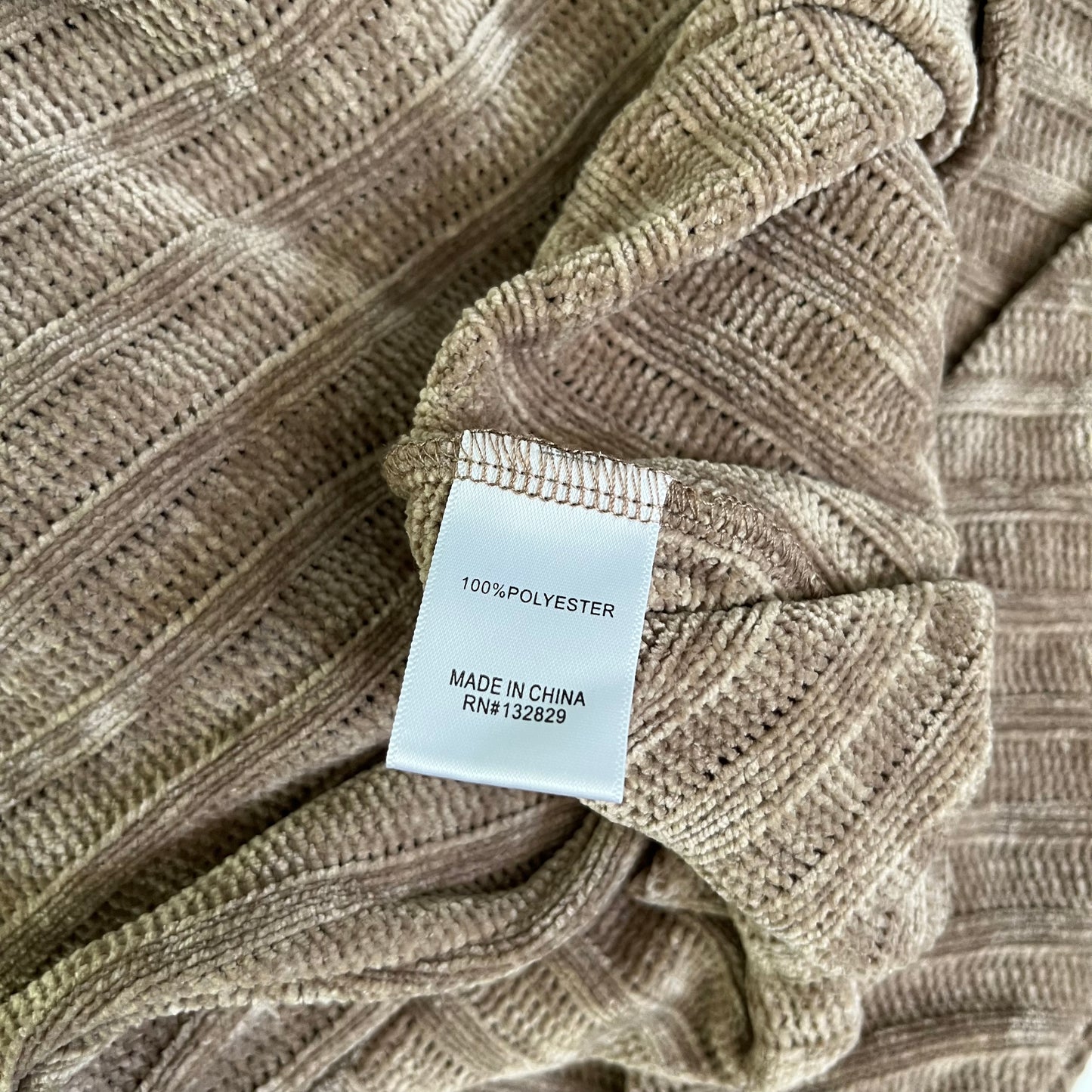 MAJORELLE Shea Chenille Mini Dress in Mocha Latte