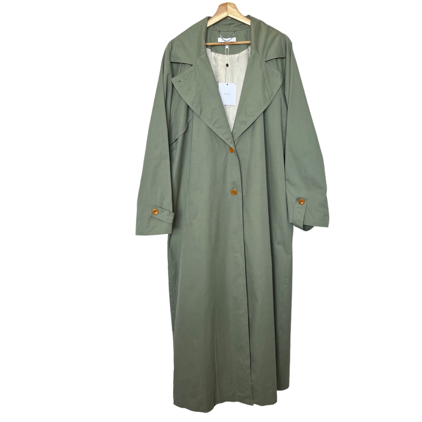 L'Academie Trench Coat in green