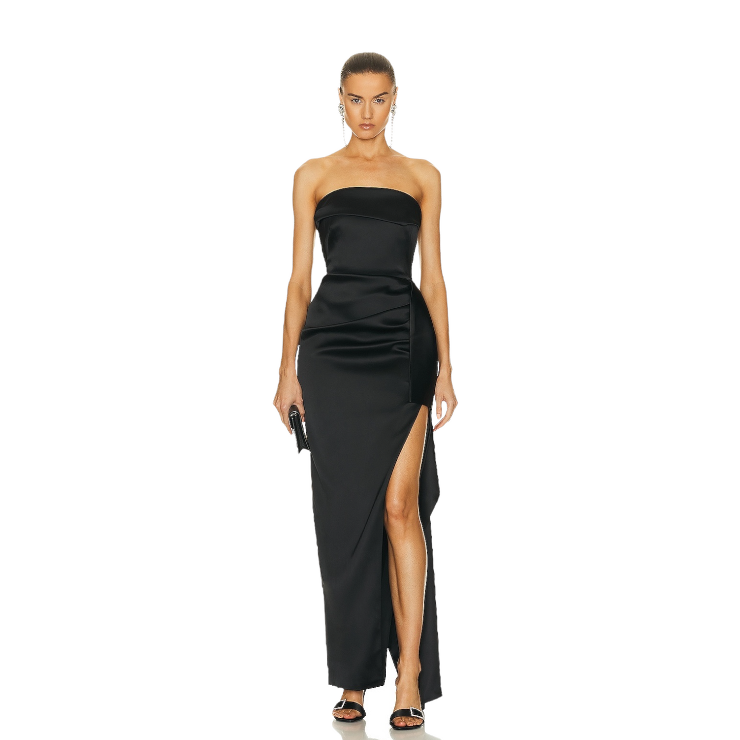 NICHOLAS Erelyn Strapless Gown in Black