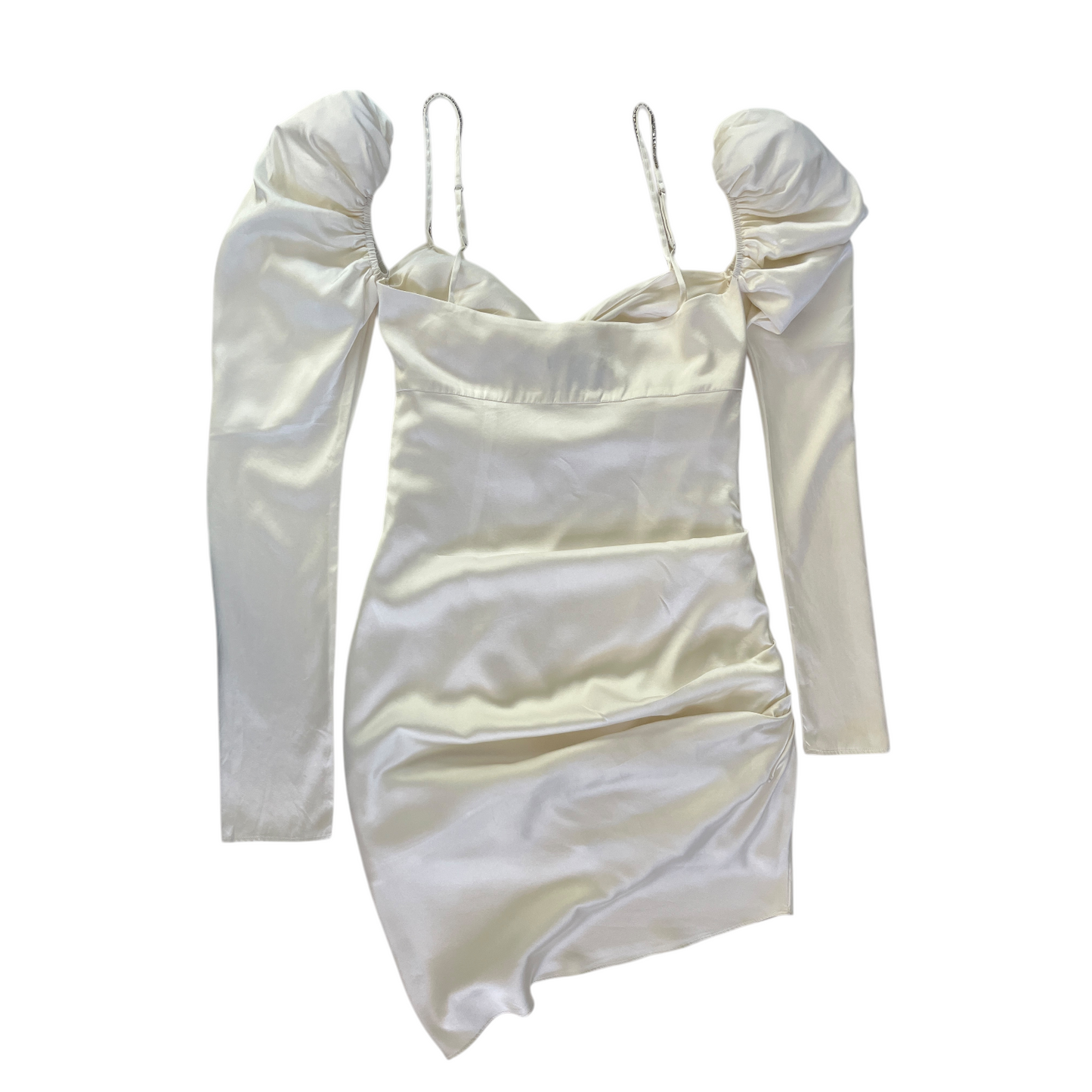 The Bar Twist Dress in Ivory 2