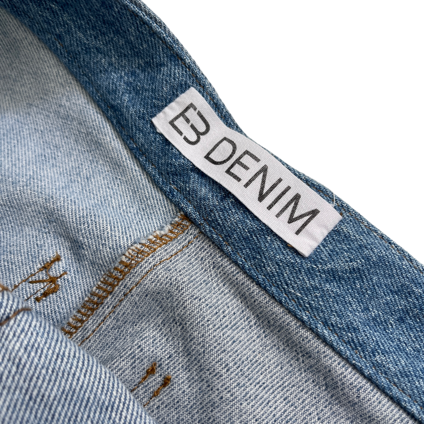 EB Denim Lace Up in Medium Wash
