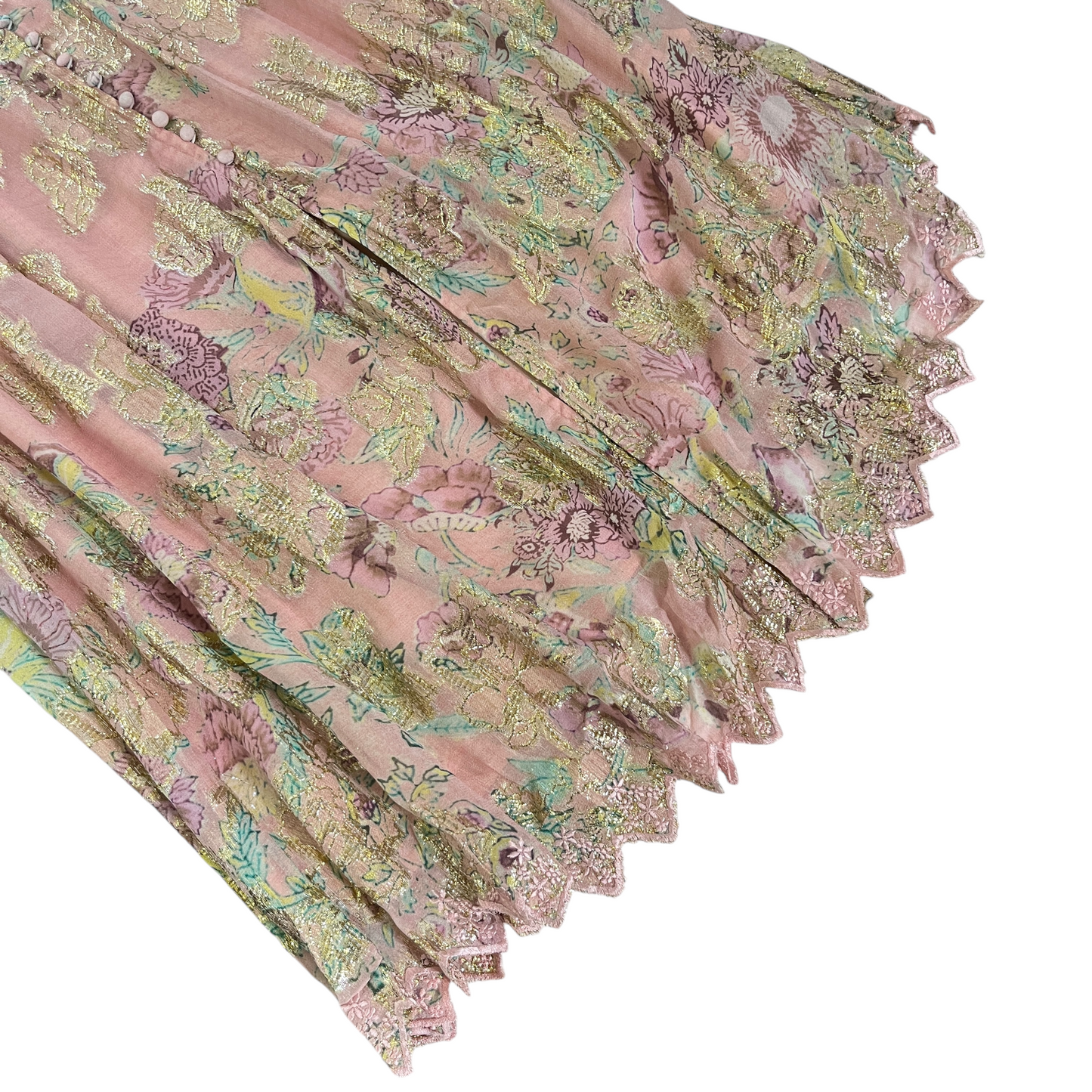 HEMANT AND NANDITA Nora Maxi Dress in Rose Pink