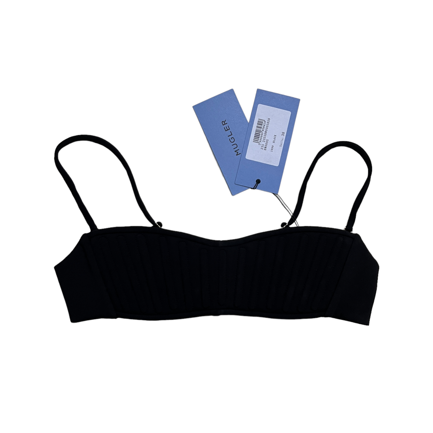 Mugler decorative-stitching Bikini Top