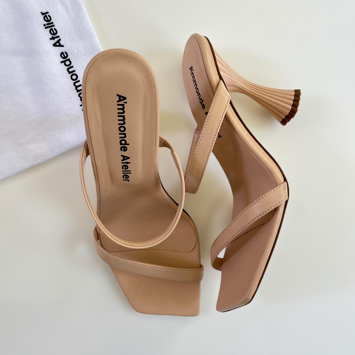 A'mmonde Atelier Andrea 100 Sandals in Nude