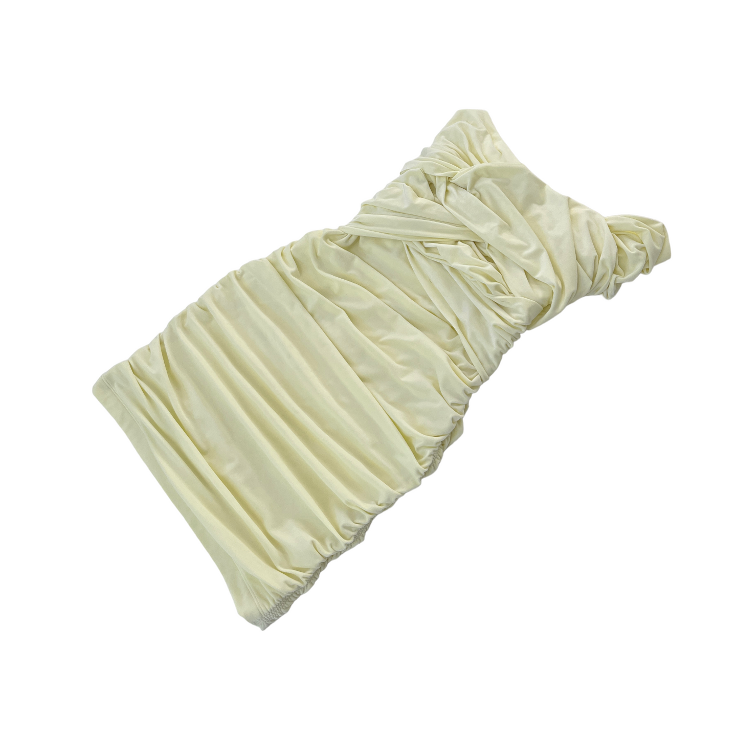 Alexander Wang Interwoven Off Shoulder Mini Dress in Tender Yellow