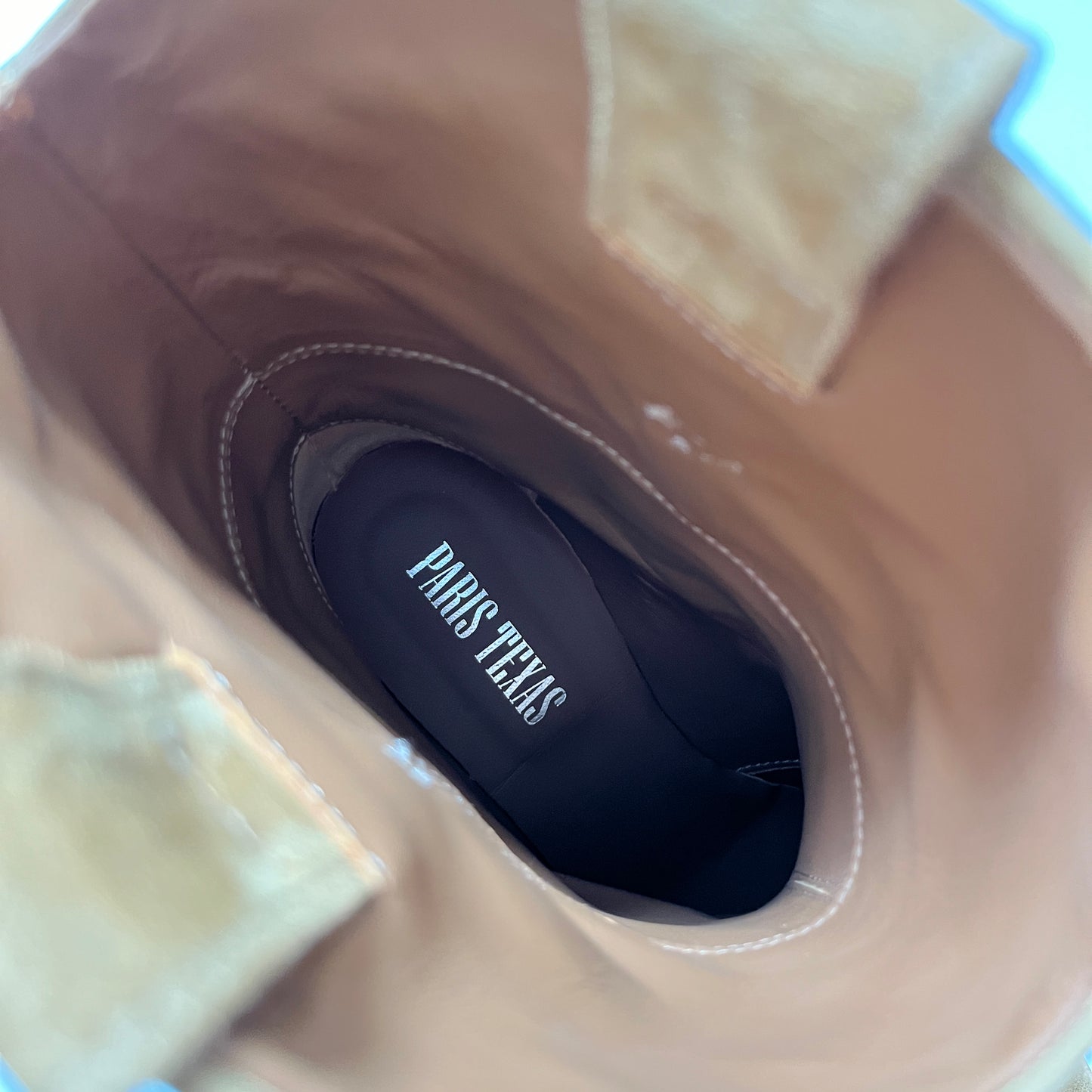 Paris Texas Dakota Ankle Boot Heel 60 in Caramel