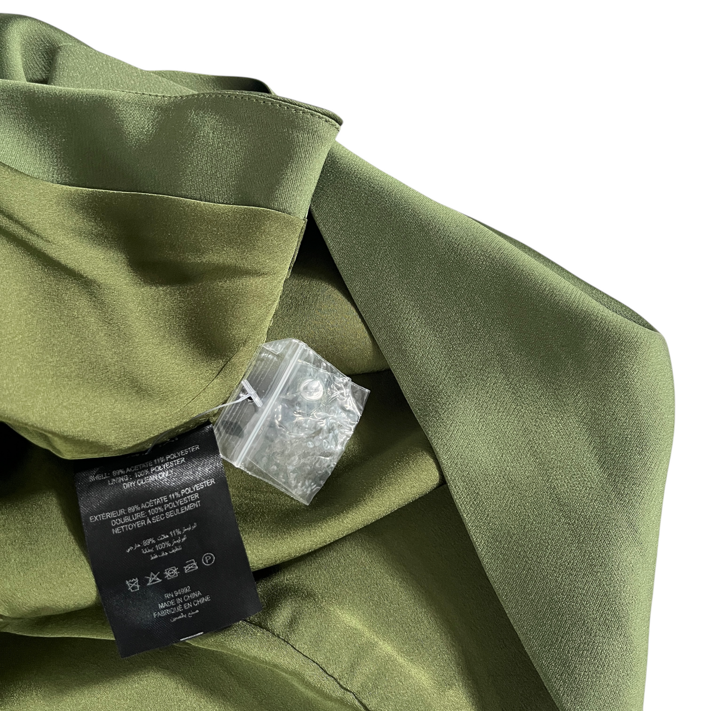 SIMKHAI Cameron One Shoulder Mini Dress In Nori 4