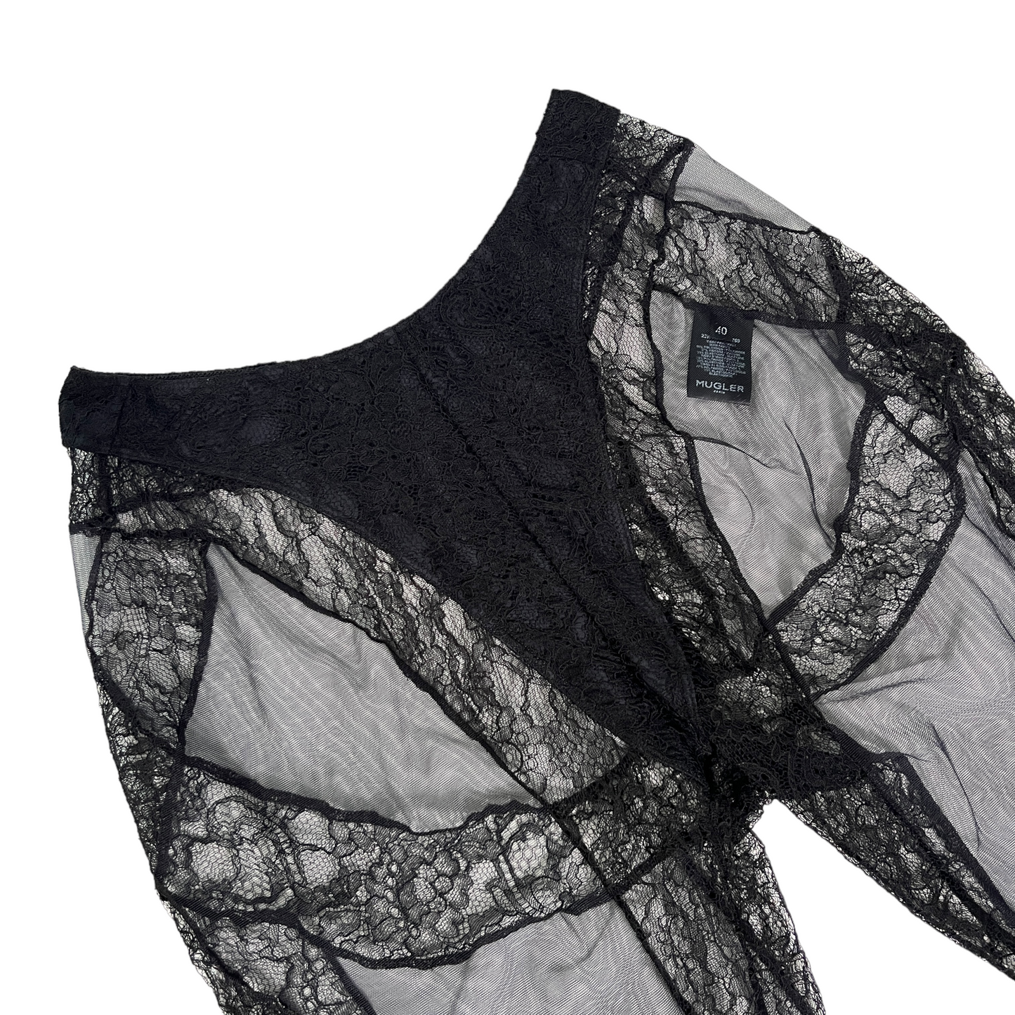 Mugler Lace Tights in Black