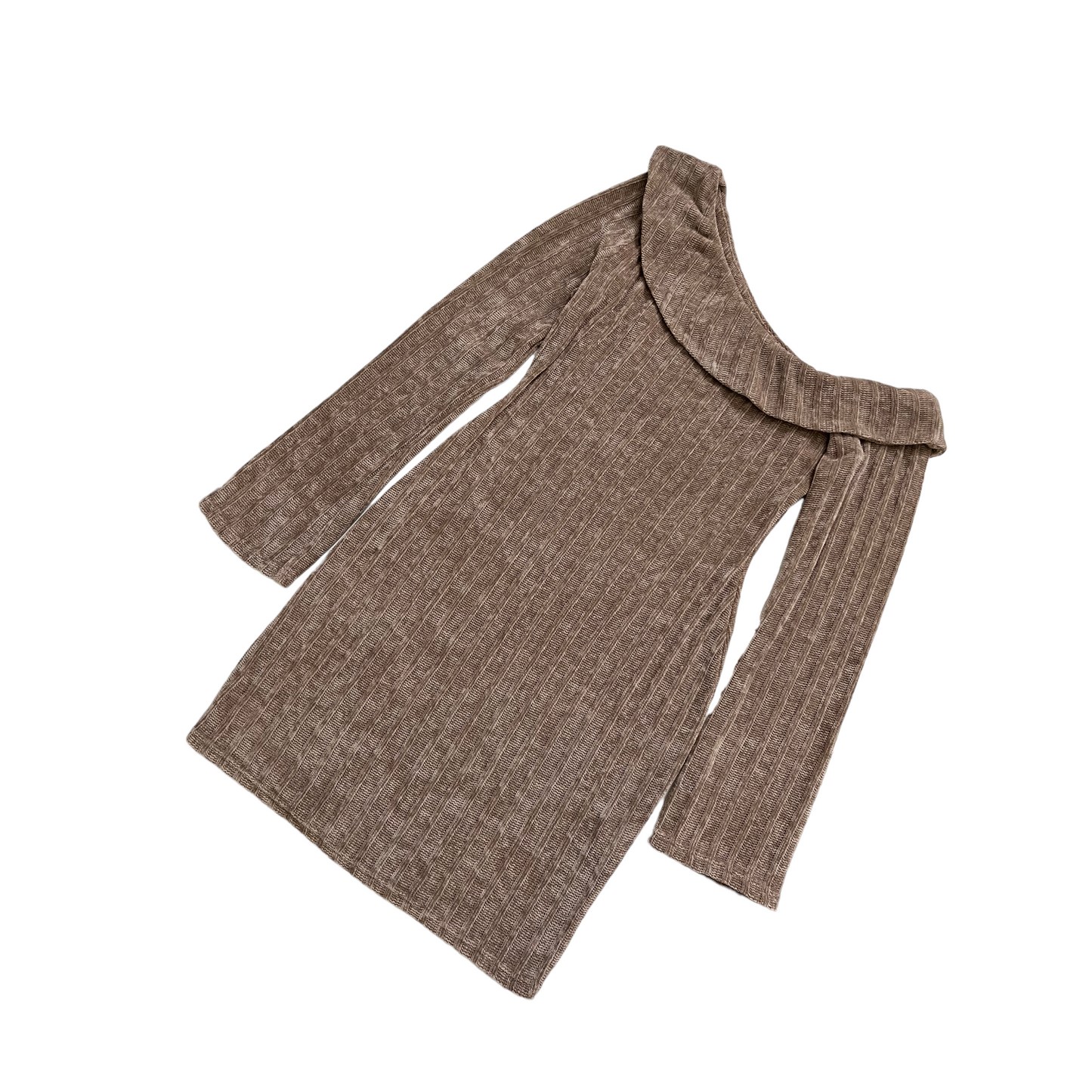 MAJORELLE Shea Chenille Mini Dress in Mocha Latte