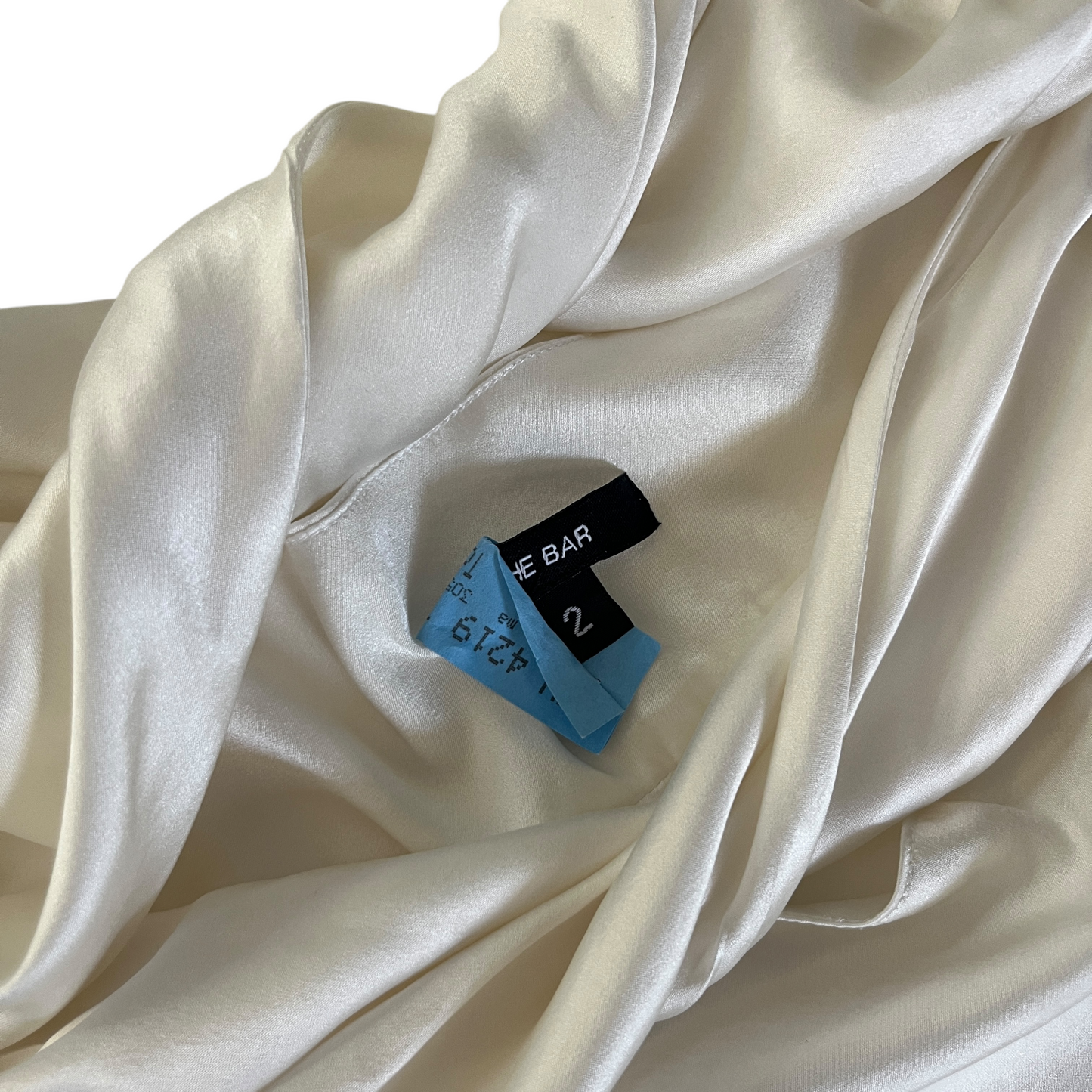 The Bar Twist Dress in Ivory 2