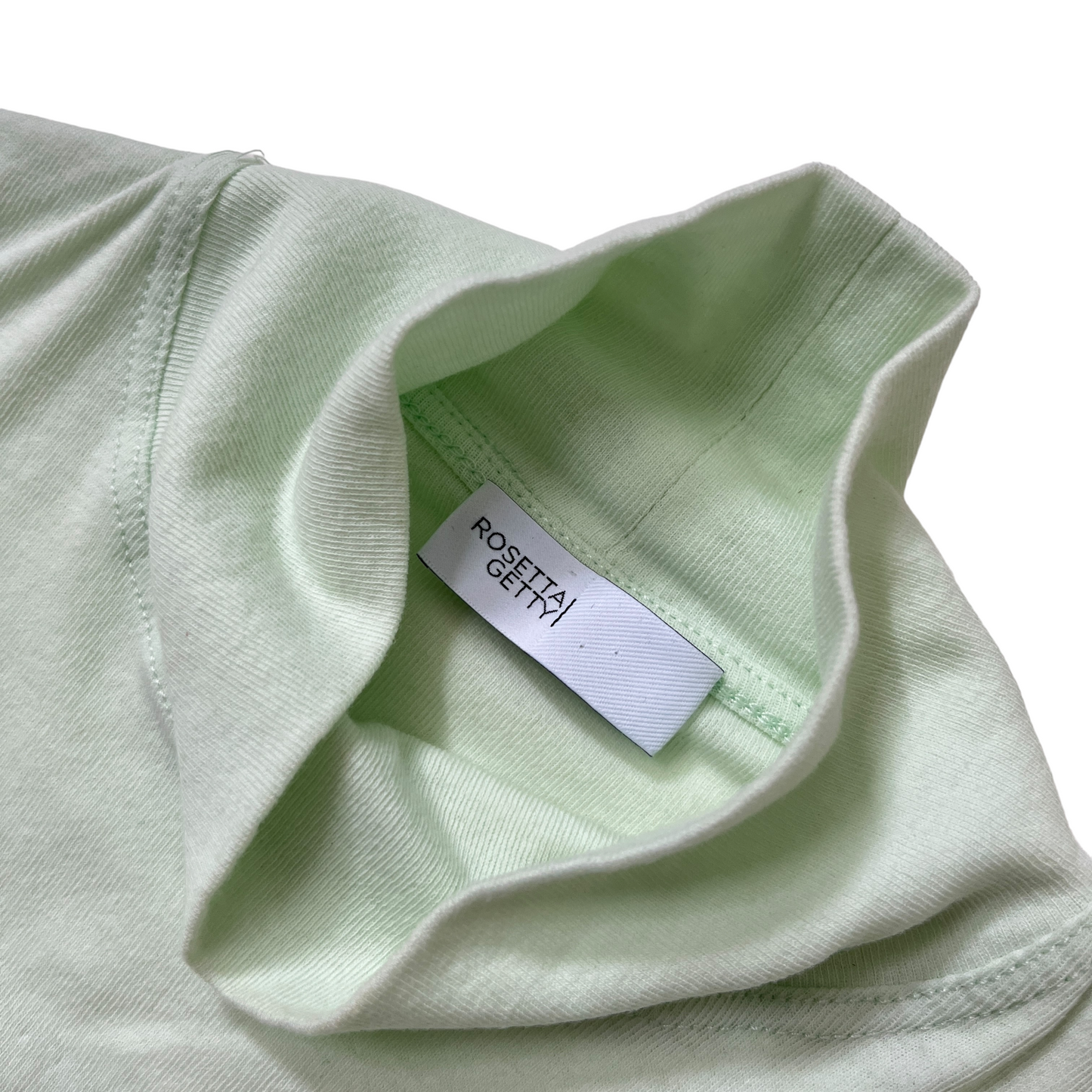 Rosetta Getty Sleeveless Cutout Turtleneck in Mint
