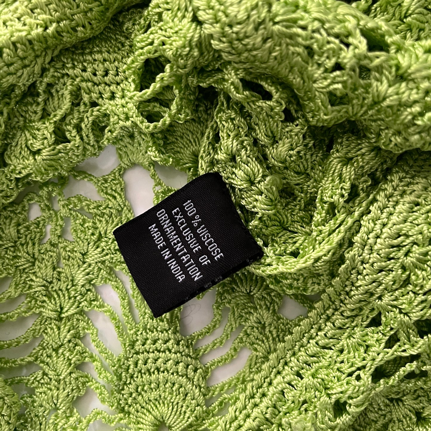 SER.O.YA Allison Crochet Cardigan in Lime